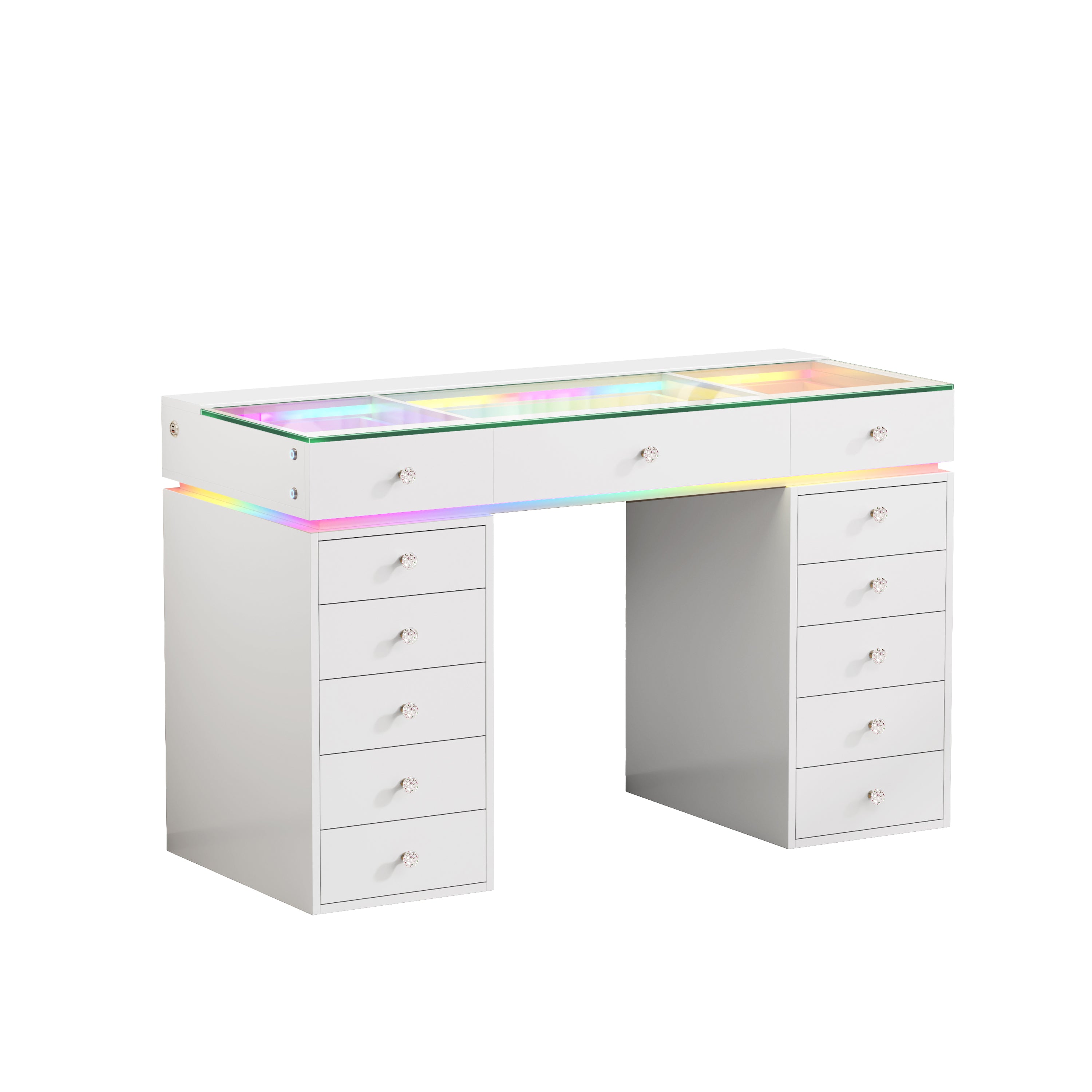 VANITII Mini Eva Vanity Desk-13 Storage Drawers