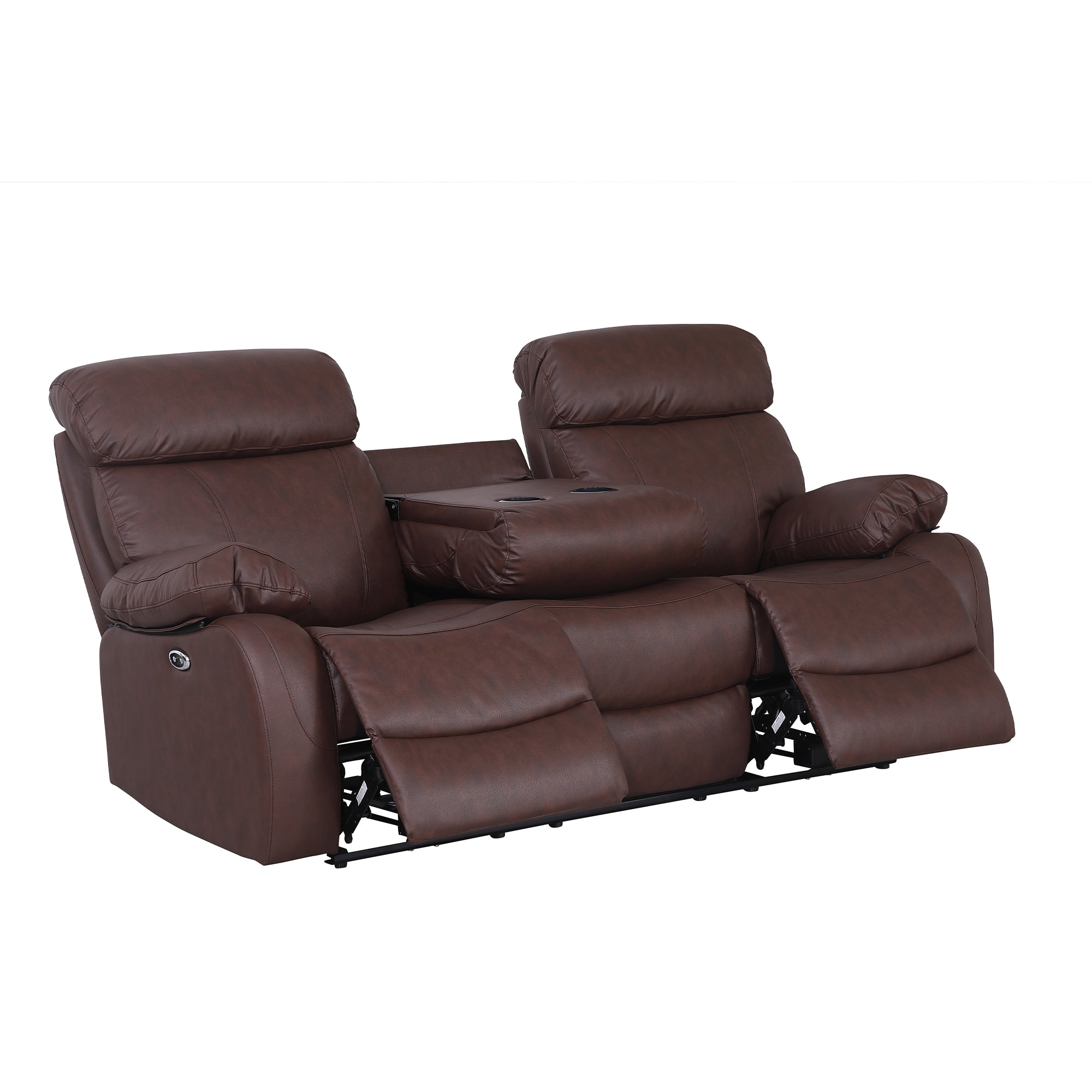 Power Recliner Sofa & Loveseat MR2041W Brown