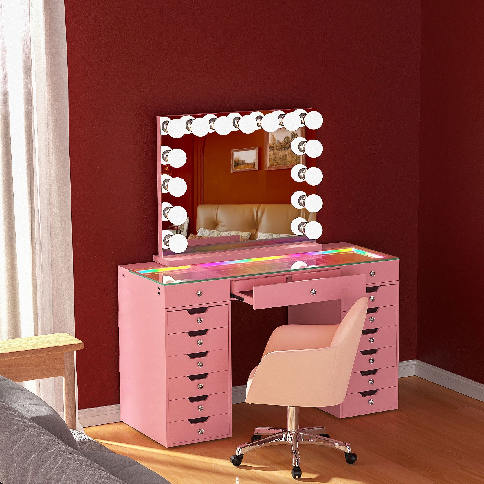 Weekly flash deal ! VANITII Lisa Vanity Set with Vanity Chair