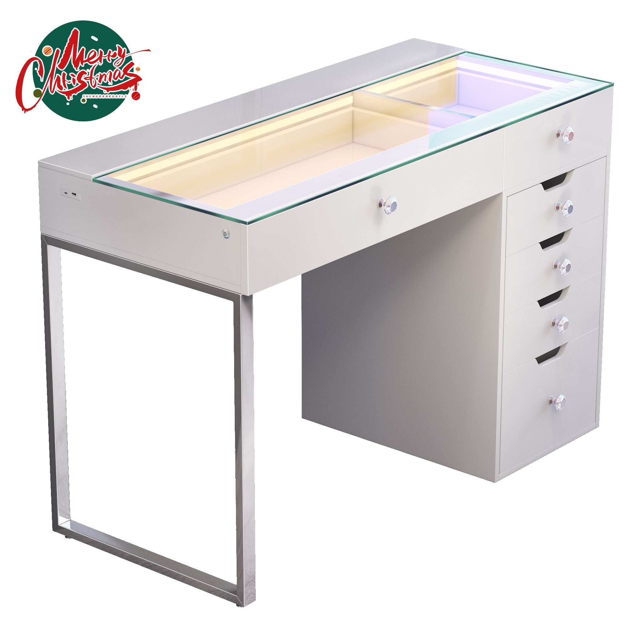 VANITII Diana Vanity Desk Pro - 6 Storage Drawers