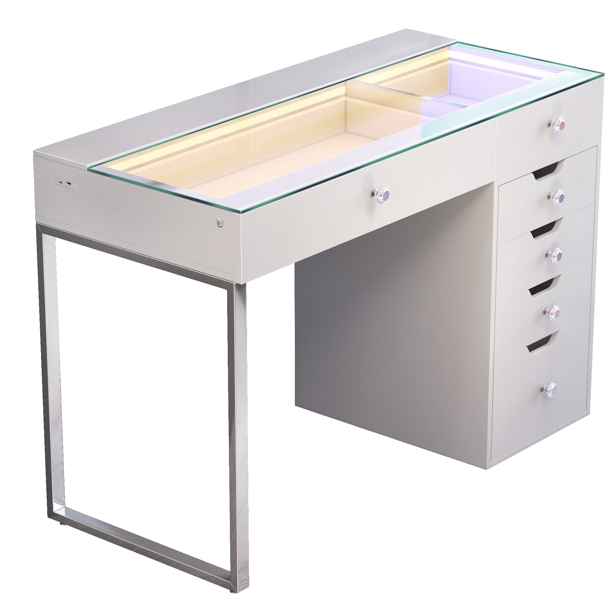 VANITII Diana Vanity Desk Pro - 6 Storage Drawers