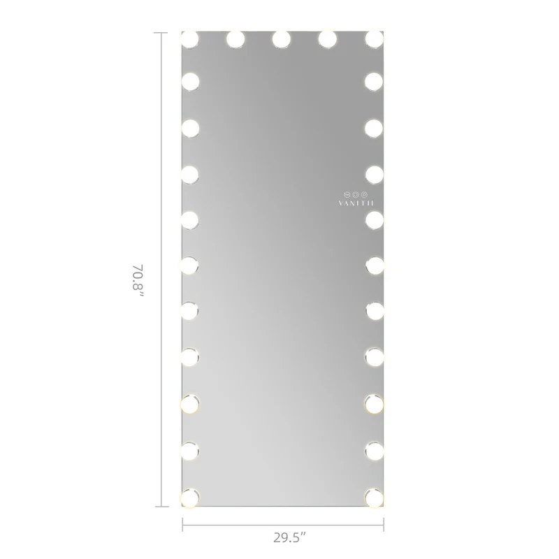 VANITII Hollywood Vanity Mirror - Full Length Vanity Mirror with 25 Dimmable LED Bulbs