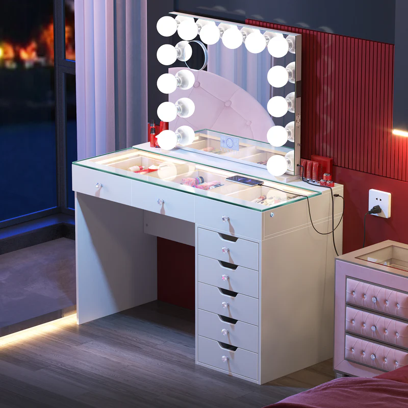 Promotion !  Diana 8 Vanity Set with 14 Bulbs Vanity Mirror