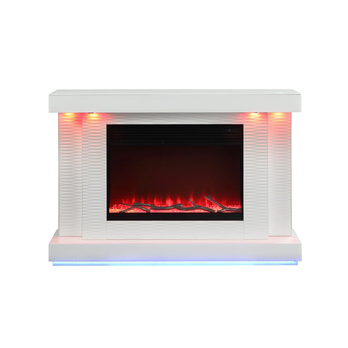 VANITII Multi-Flame Colors TV Stand with Fireplace