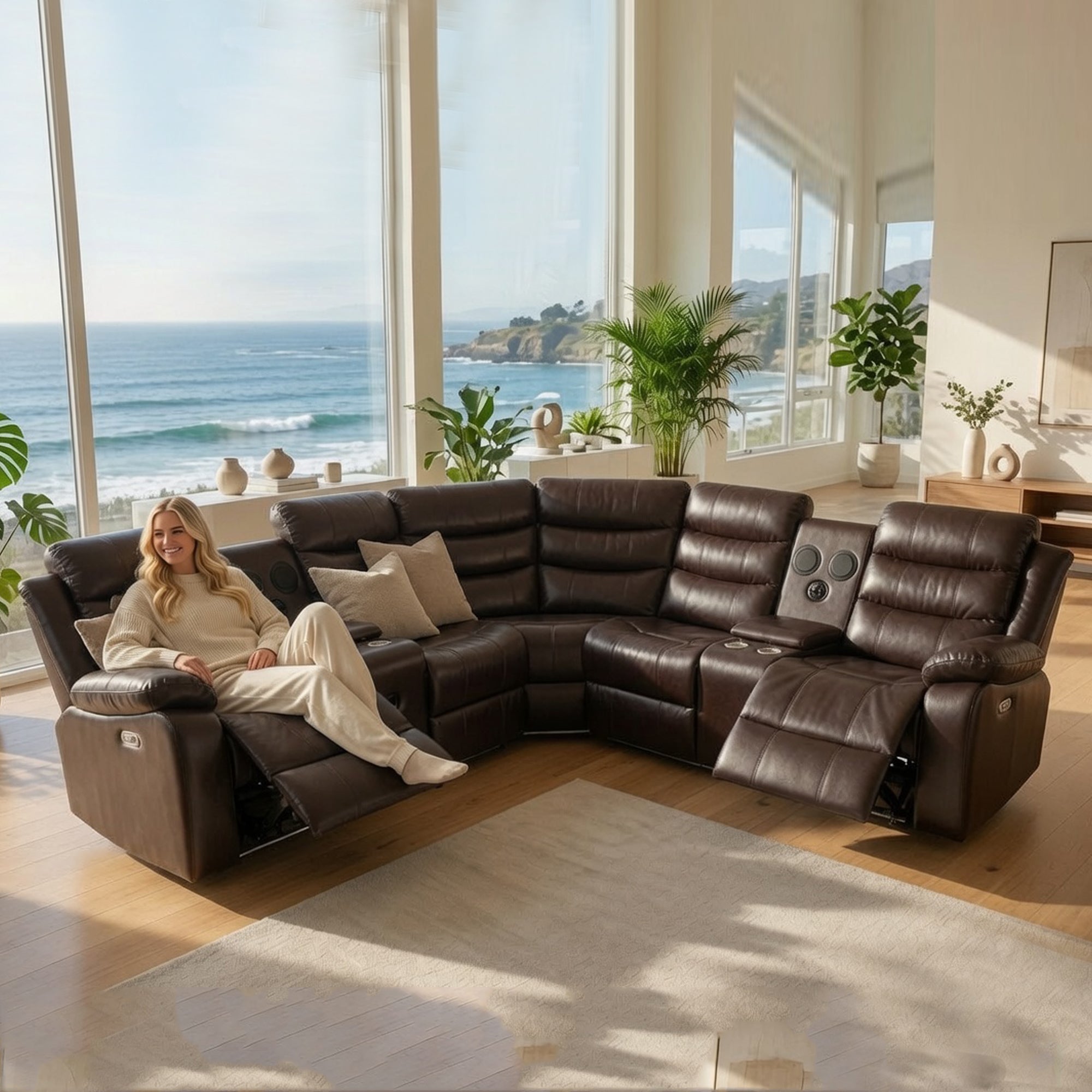 POWER RECLINER SECTIONAL SOFA