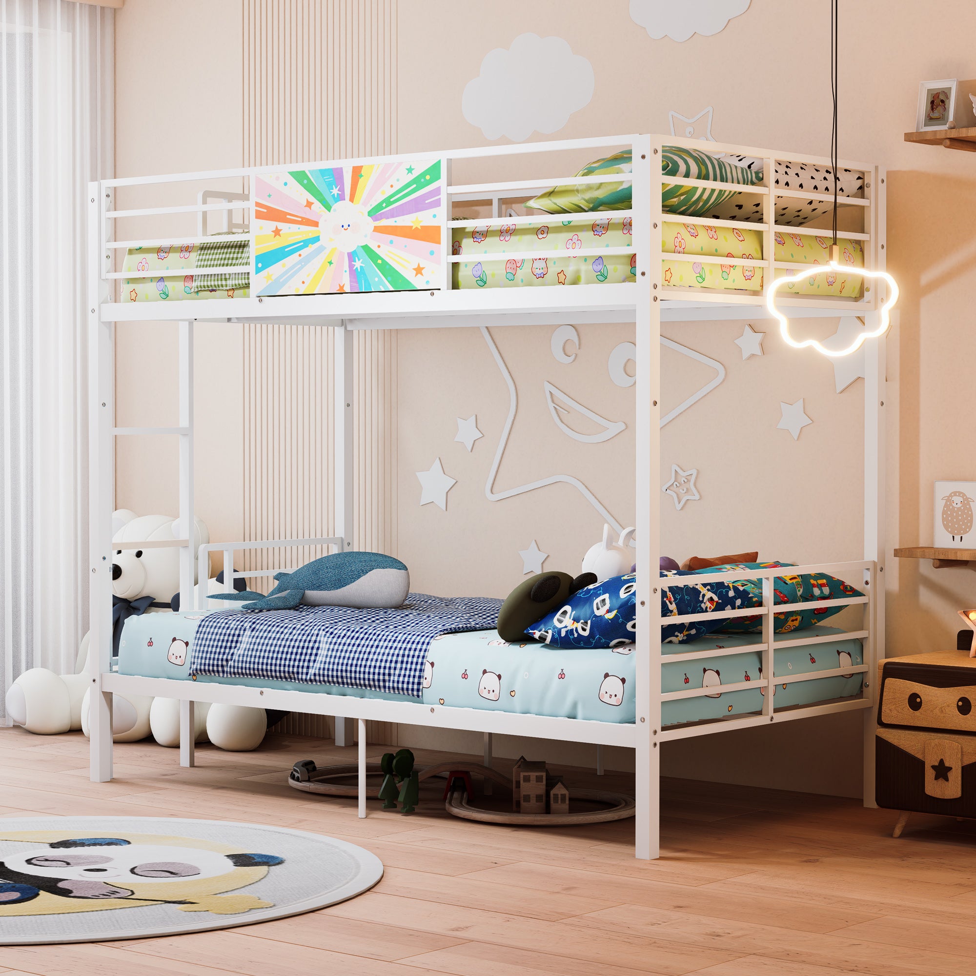 Metal Bunk Bed Frame for Adults & Kids