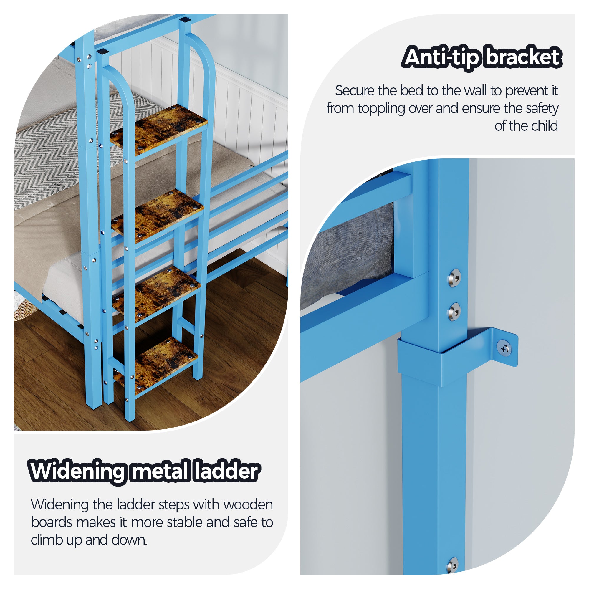 Twin Over Twin Metal Bunk Bed Frame
