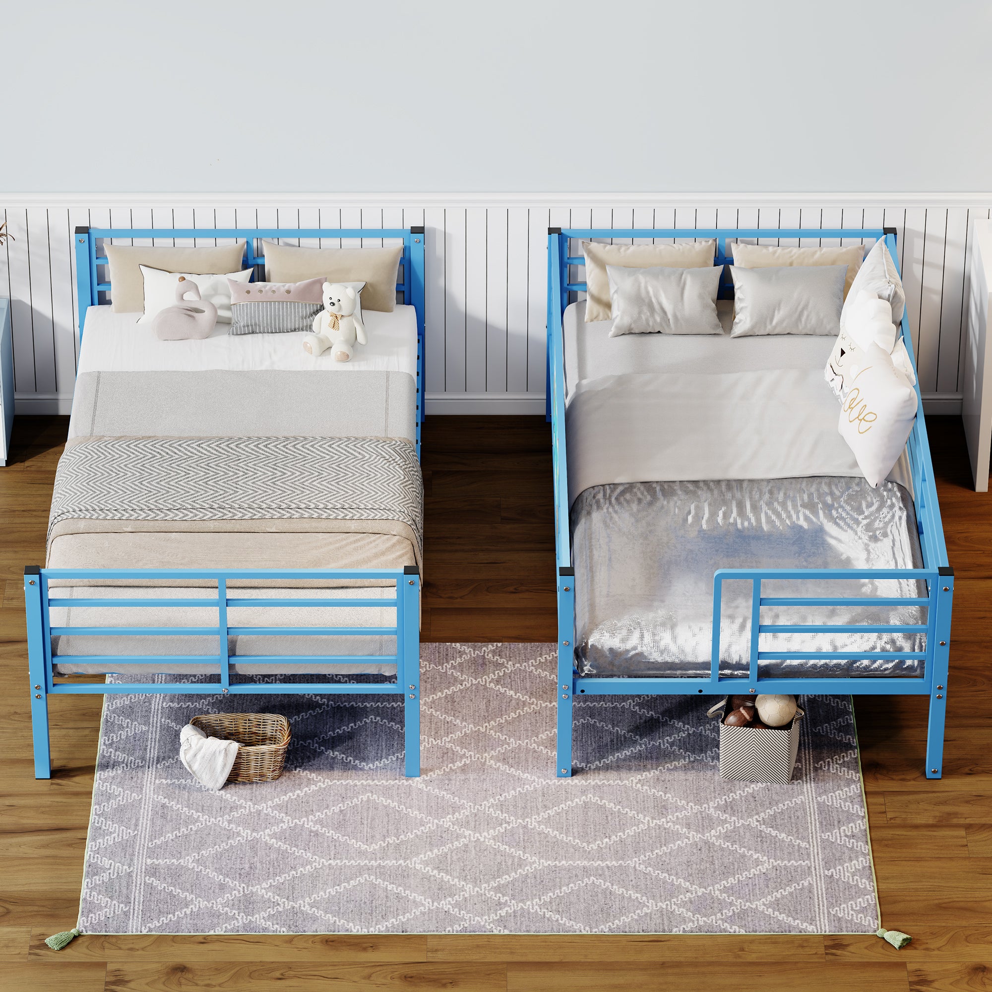 Twin Over Twin Metal Bunk Bed Frame