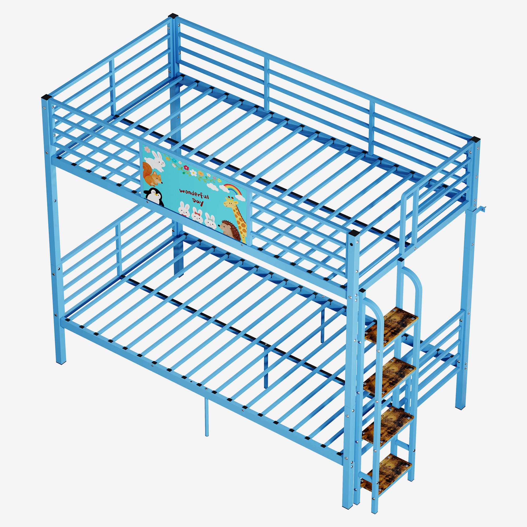 Twin Over Twin Metal Bunk Bed Frame