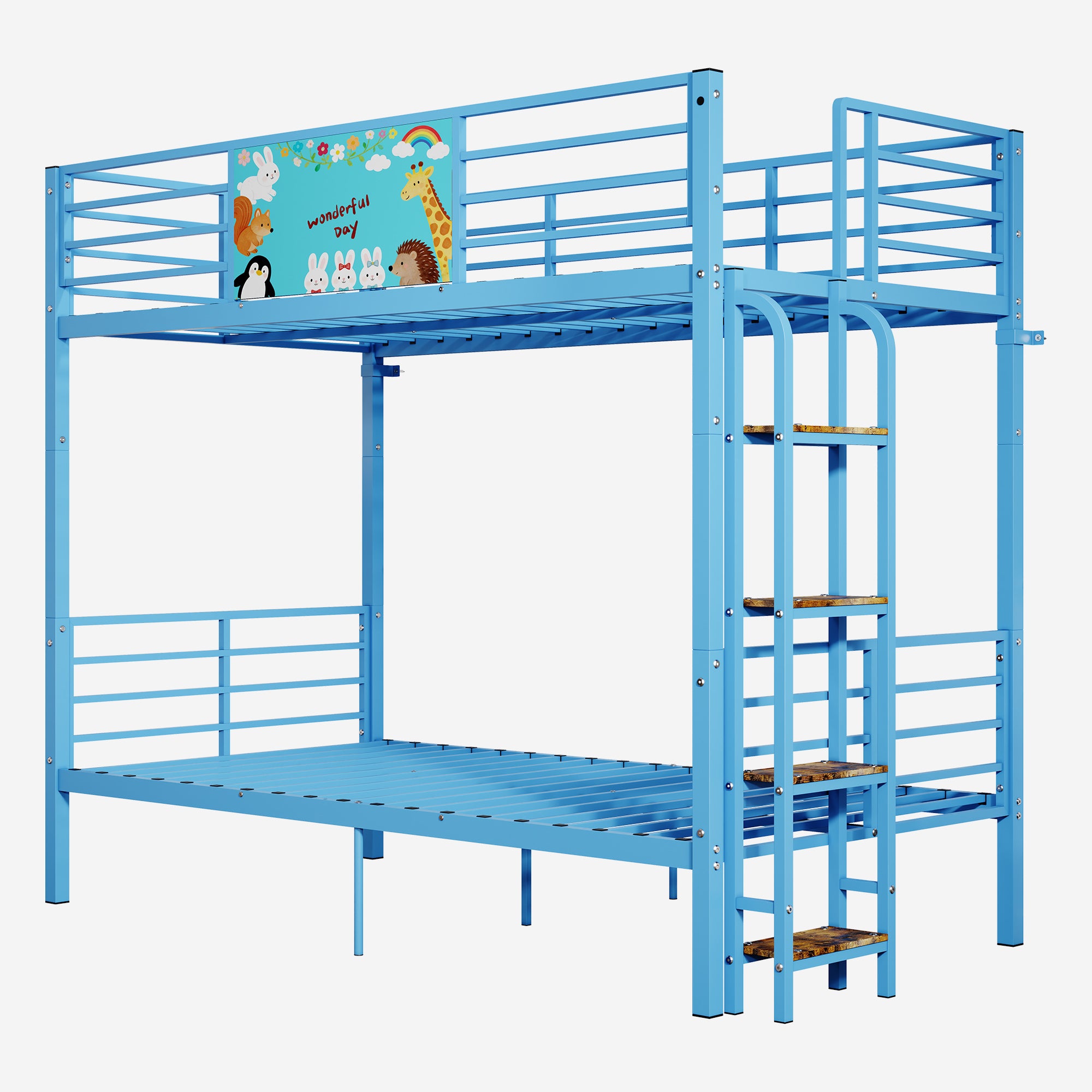 Twin Over Twin Metal Bunk Bed Frame
