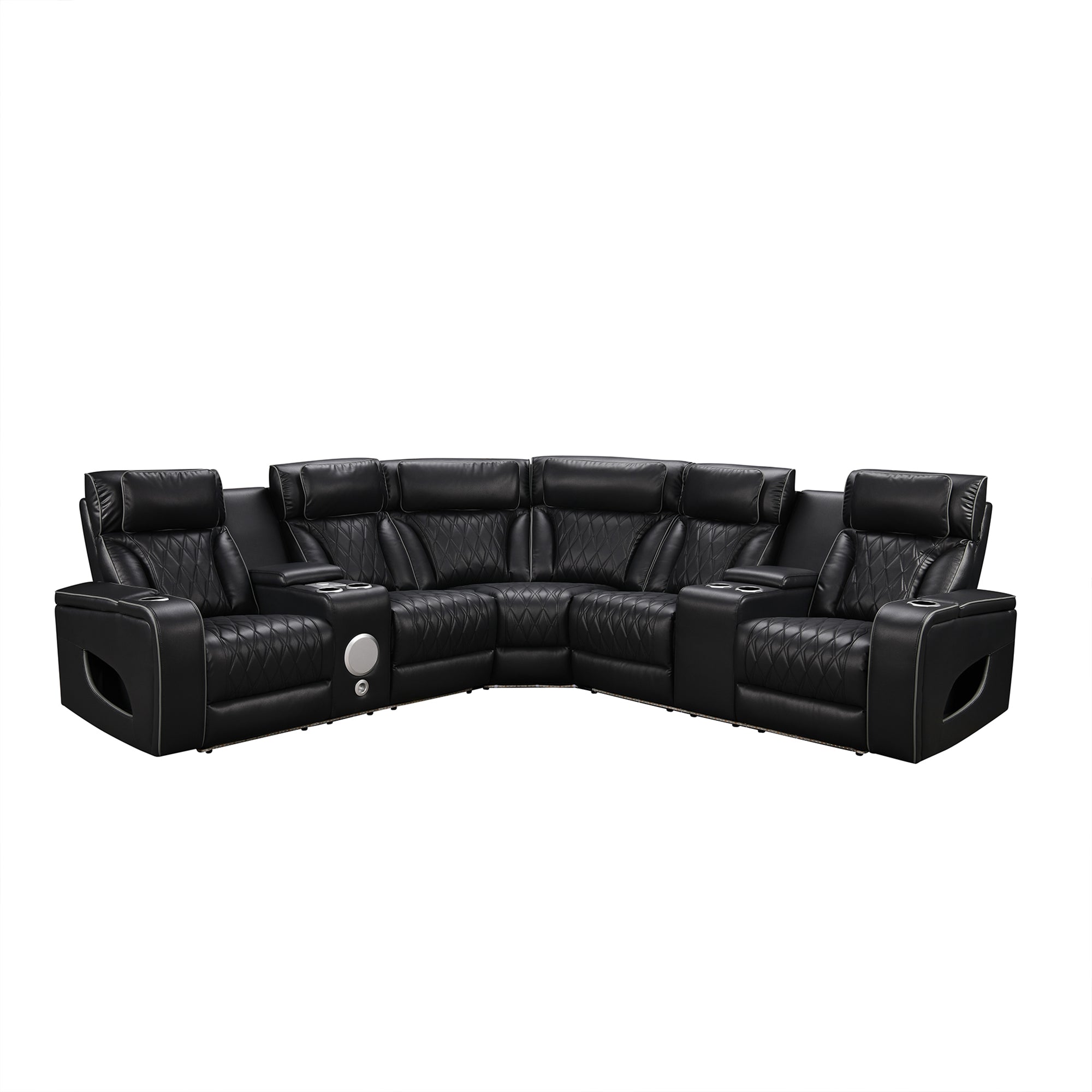 Power Recliner Sectional MC2953 Black