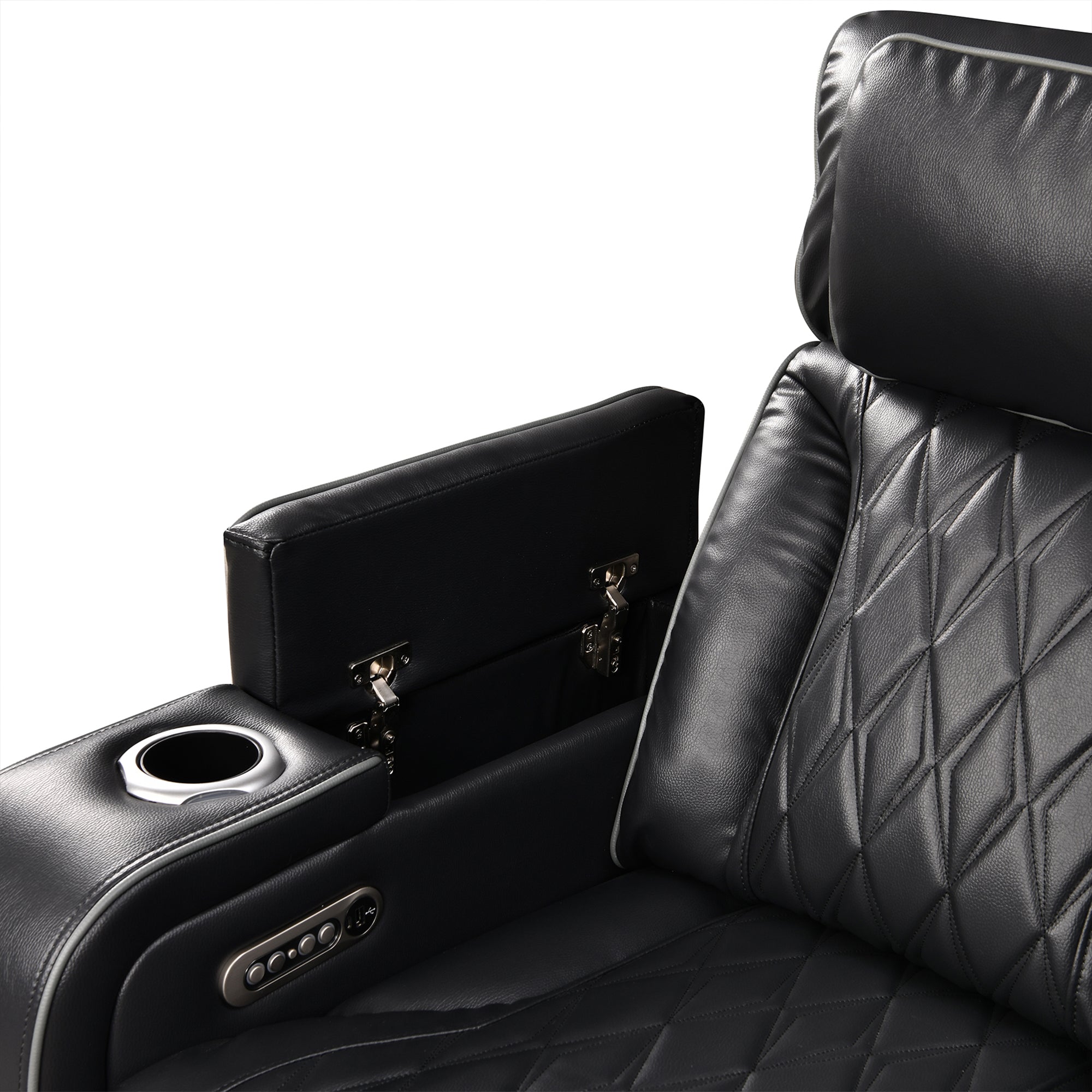 Power Recliner Sectional MC2953 Black