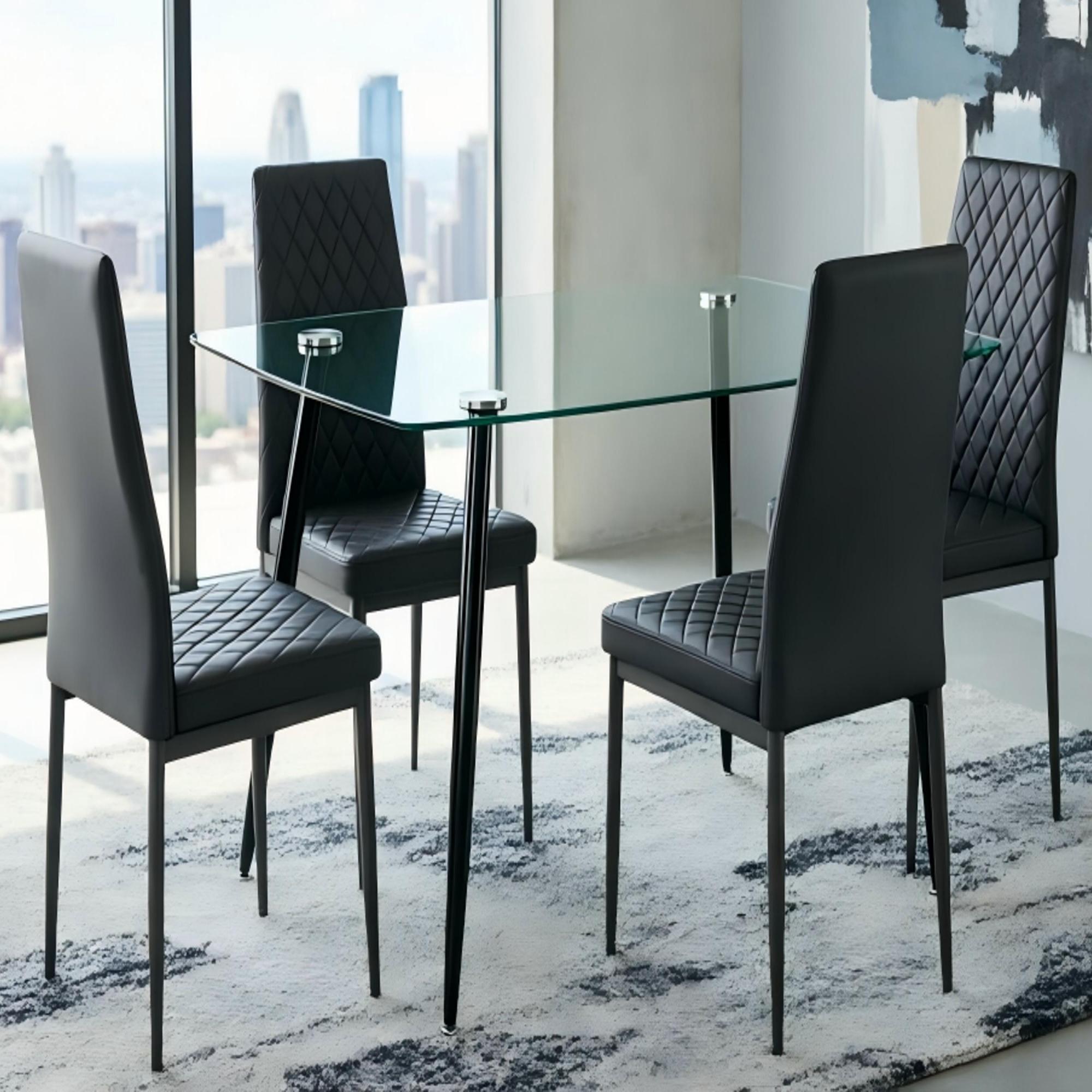 DINING TABLE WITH ADJUSTABLE FEET-DT010