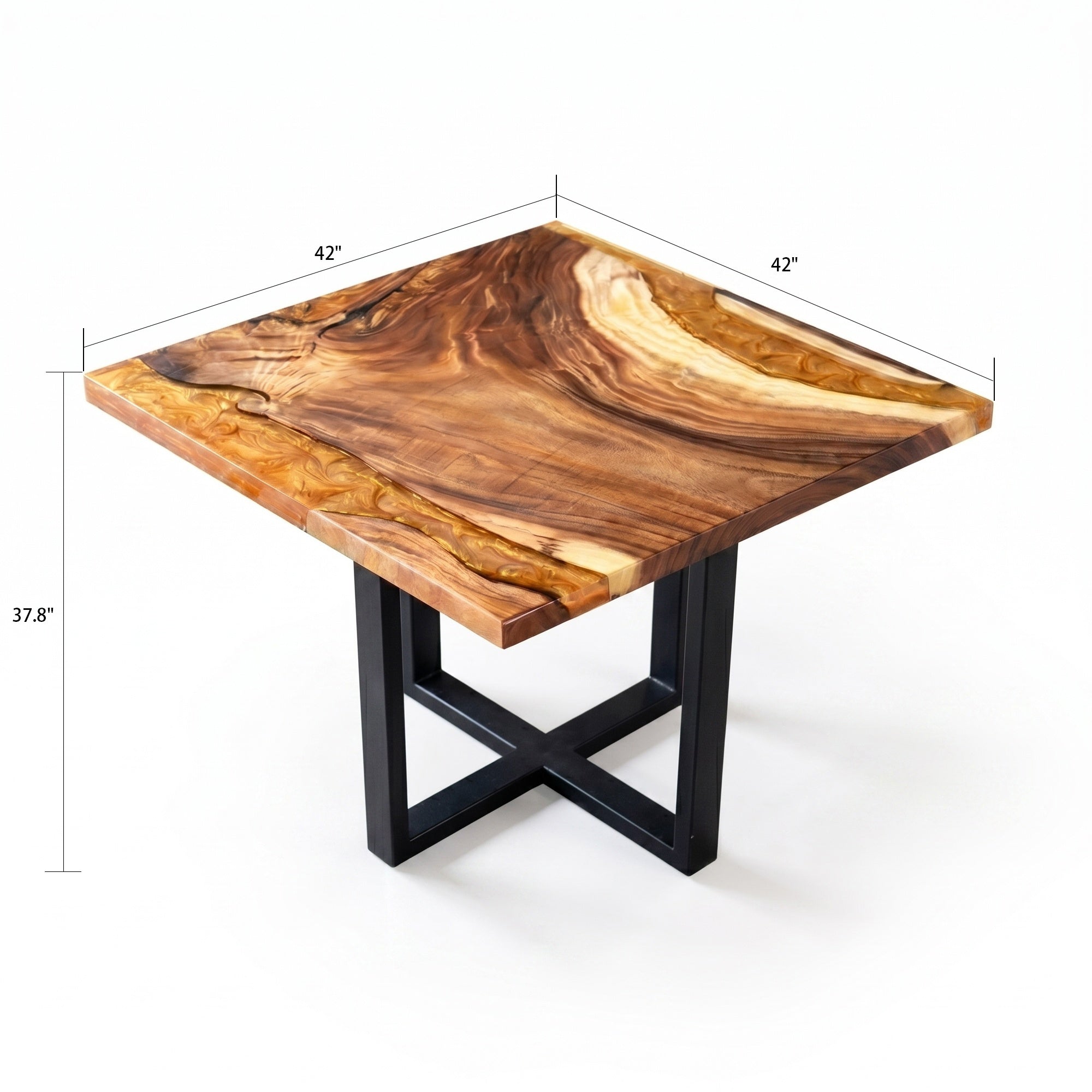 C1149 Walnut Resin Table