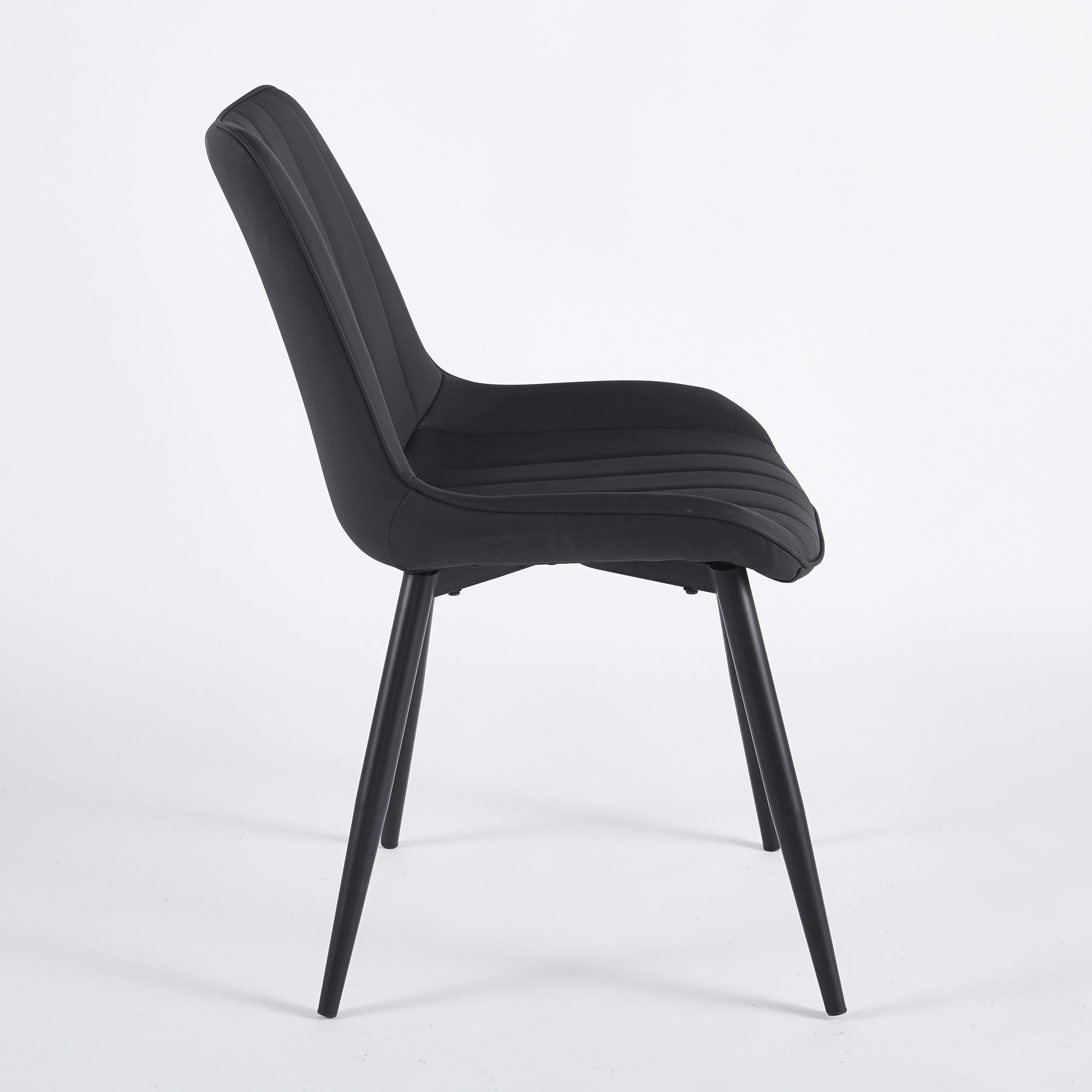 Dining Chairs Modern Leather with Metal Legs 2pCS/CTN
