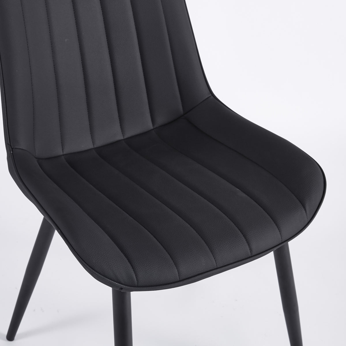 Dining Chairs Modern Leather with Metal Legs 2pCS/CTN