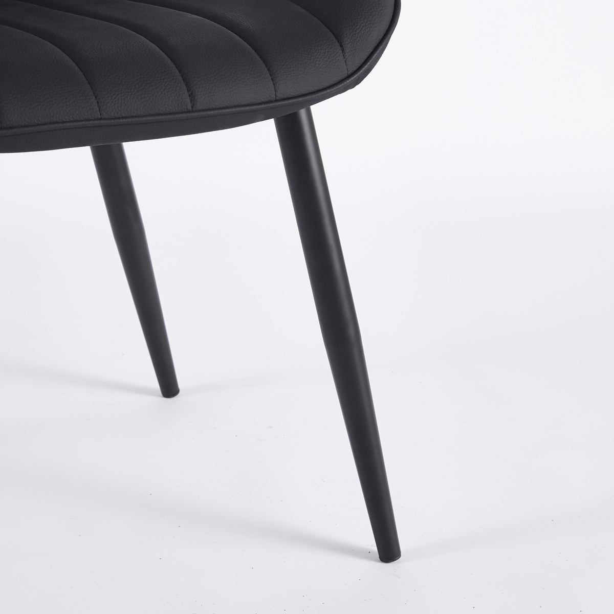 Modern Leather Dining Chairs with Metal Legs 4pCS/CTN