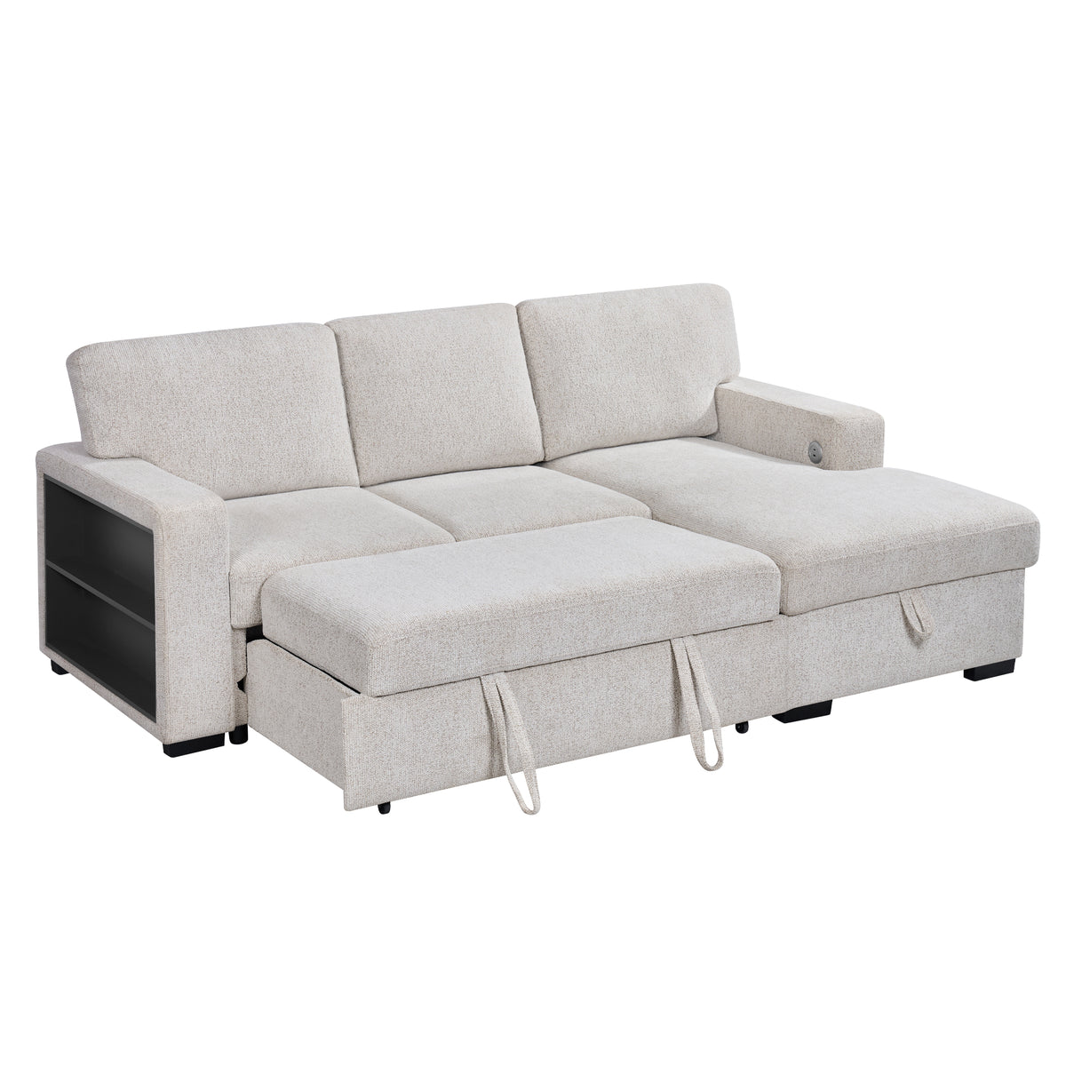 Multi- functional sofa sleeper-L3550-Creambrown