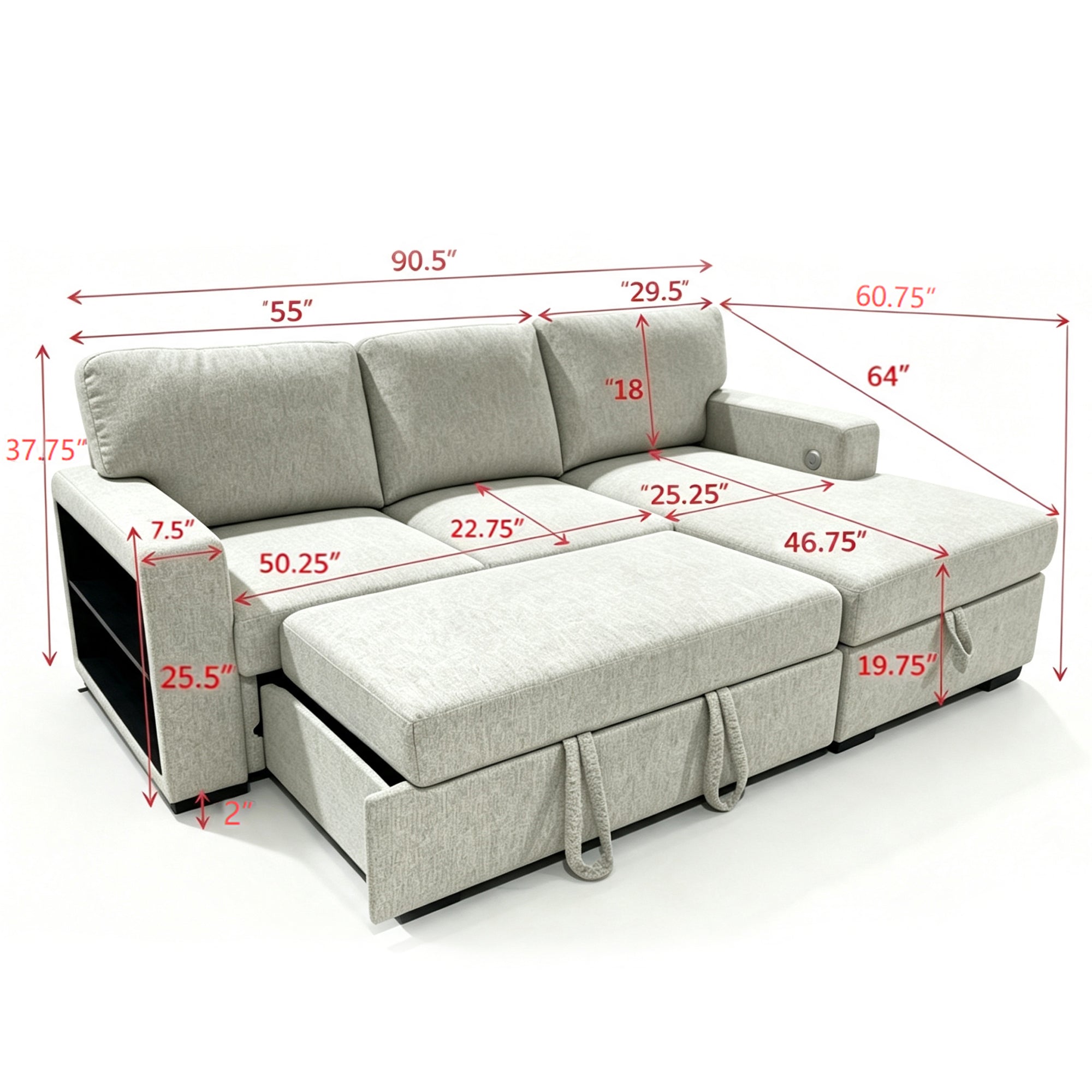 Multi functional  sofa sleeper-R3550