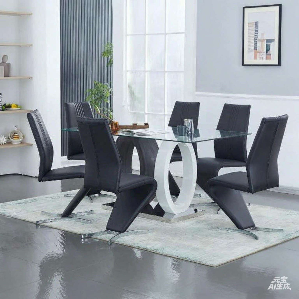 Double Circle Dining Table