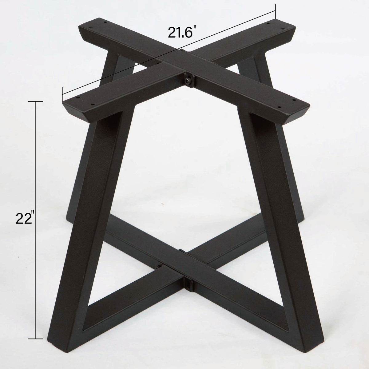 Black Carbon Steel Cross Side Table Frame-MTY0170  1pcs/CTN