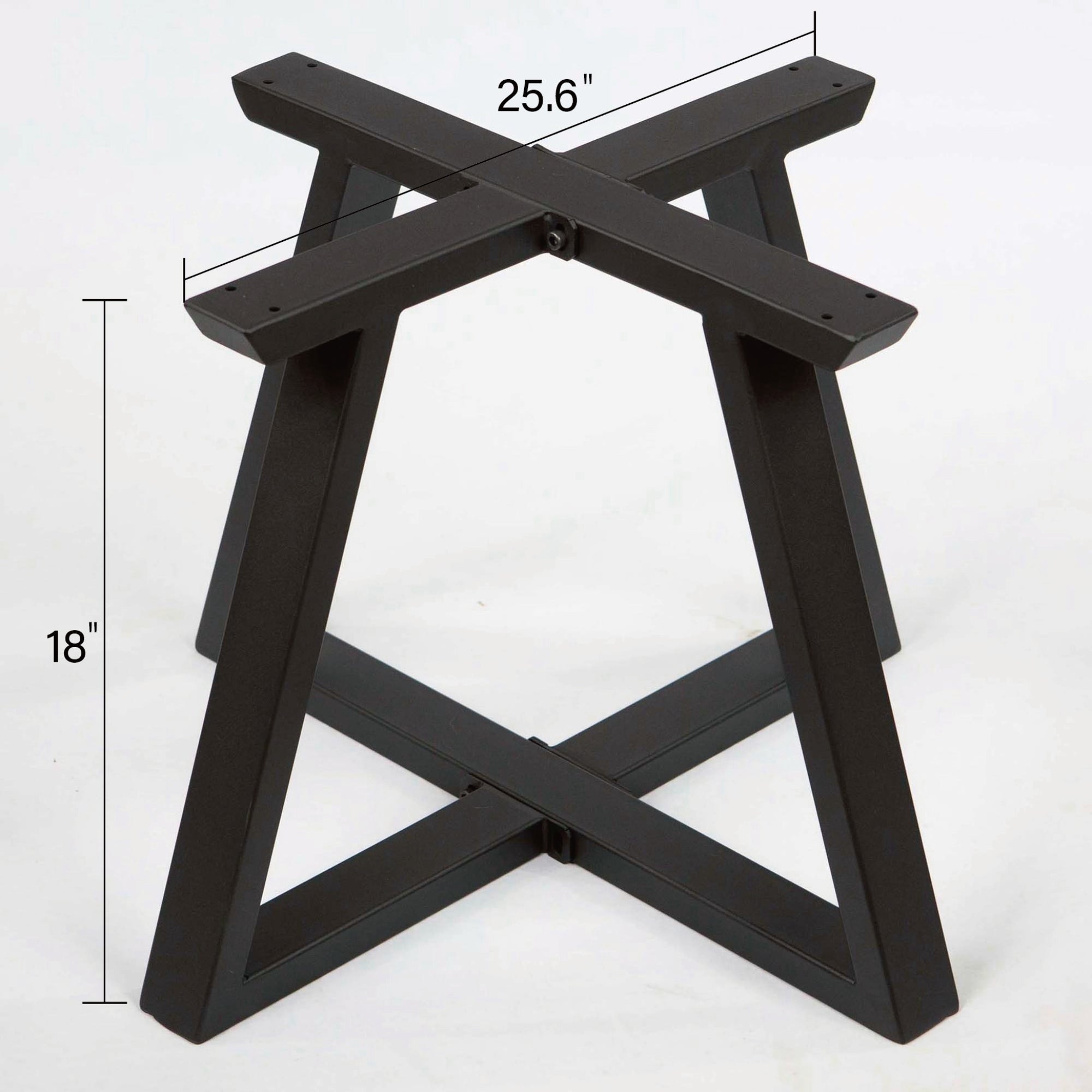 Black Carbon Steel Cross Side Table Frame-MTY0180（1pcs/CTN）