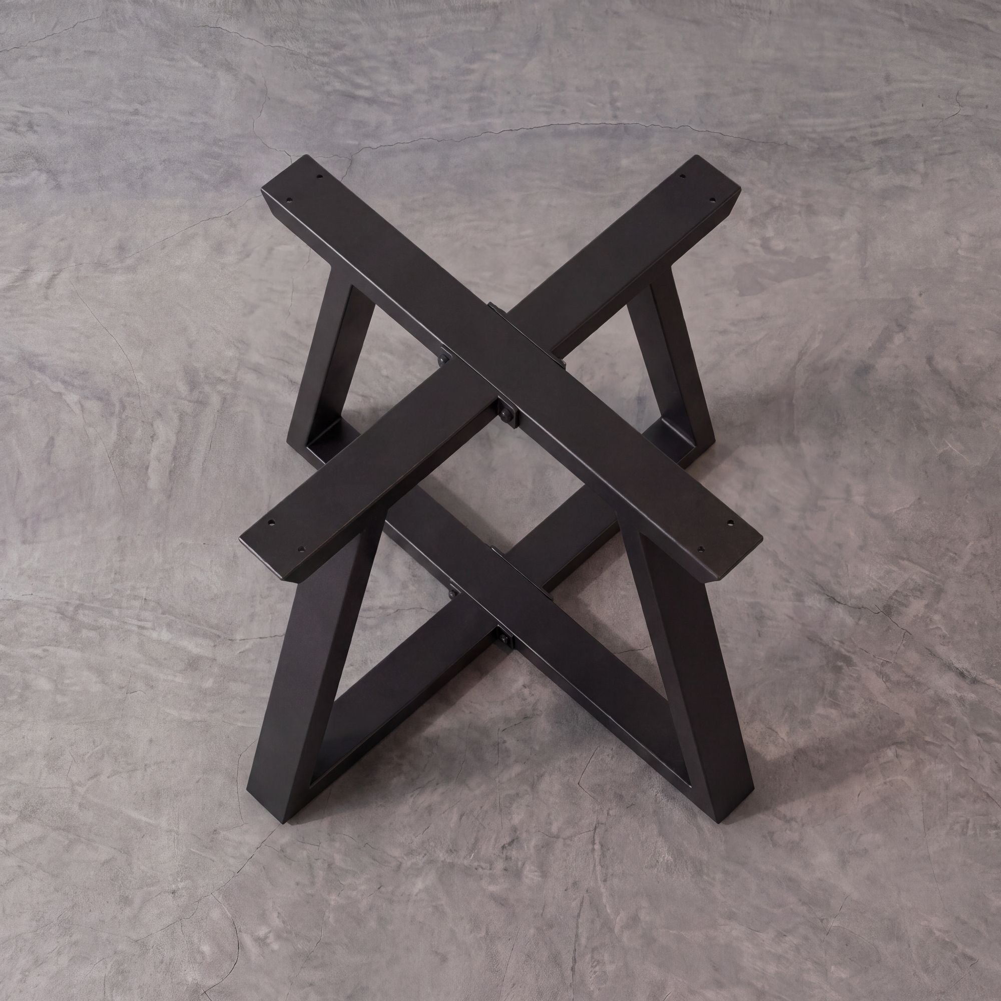 Black Carbon Steel Cross Side Table Frame-MTY0170  1pcs/CTN