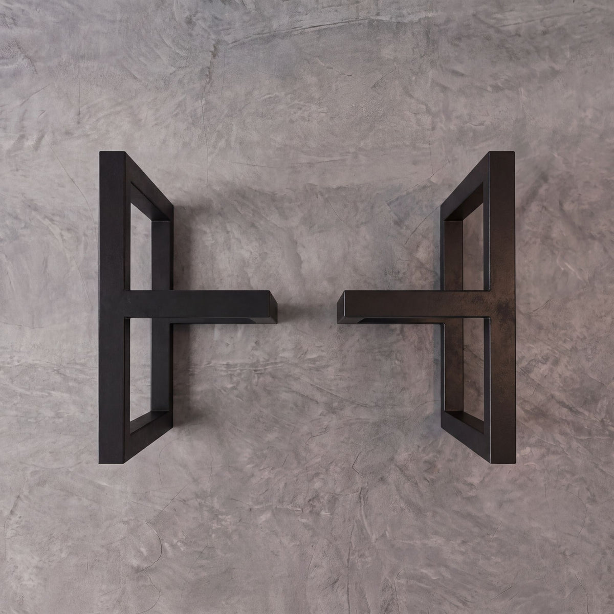 Black T-Shape Carbon Steel Table Leg Frame-MTC0185（2pcs/CTN）