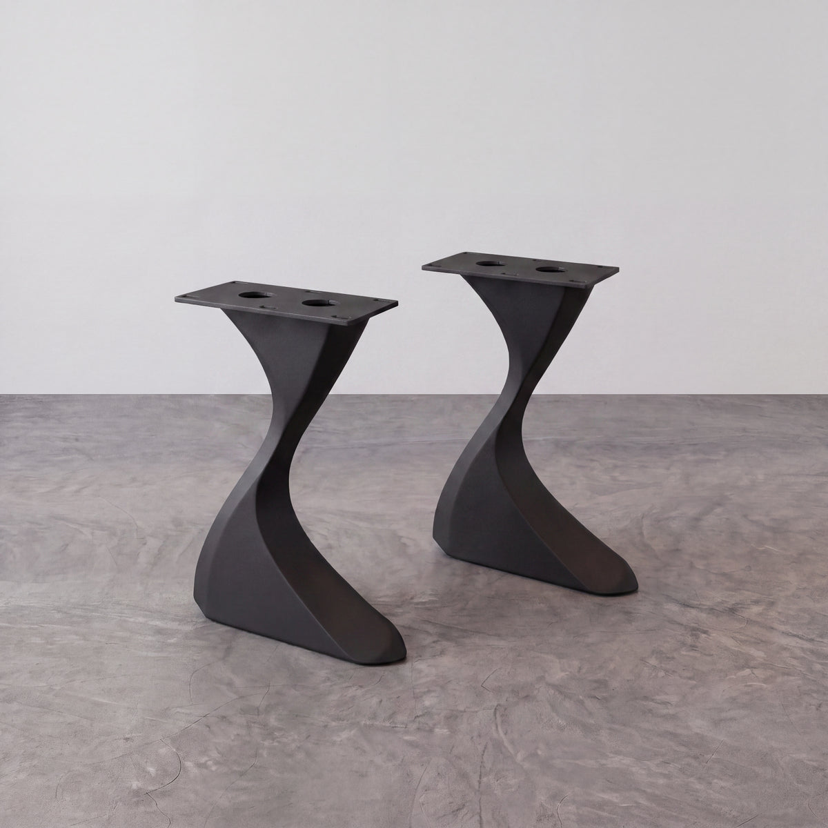 Black Z-Shape Carbon Steel Table Leg Frame（2pcs/CTN）