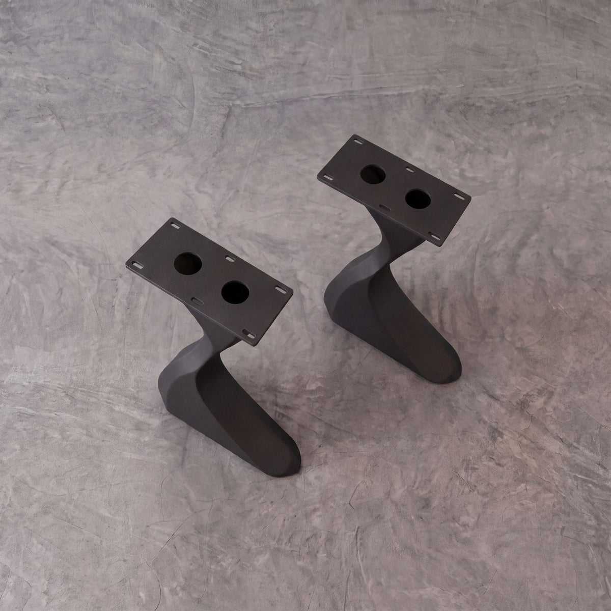 Black Z-Shape Carbon Steel Table Leg Frame（2pcs/CTN）