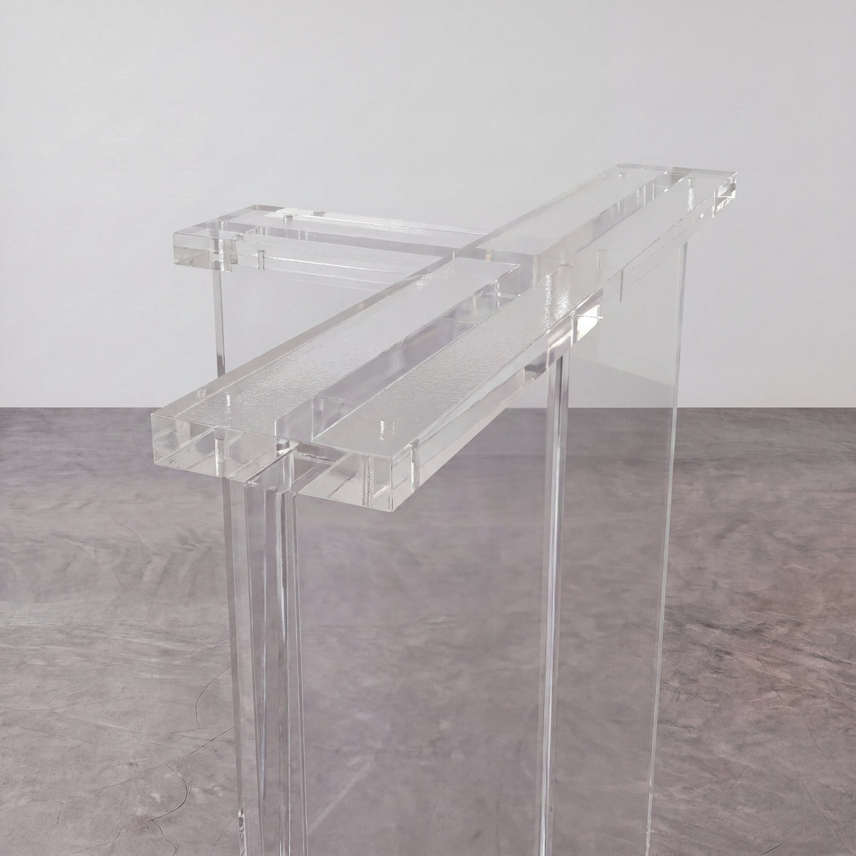 Clear T-Shape Acrylic Table Legs（2pcs/CTN）