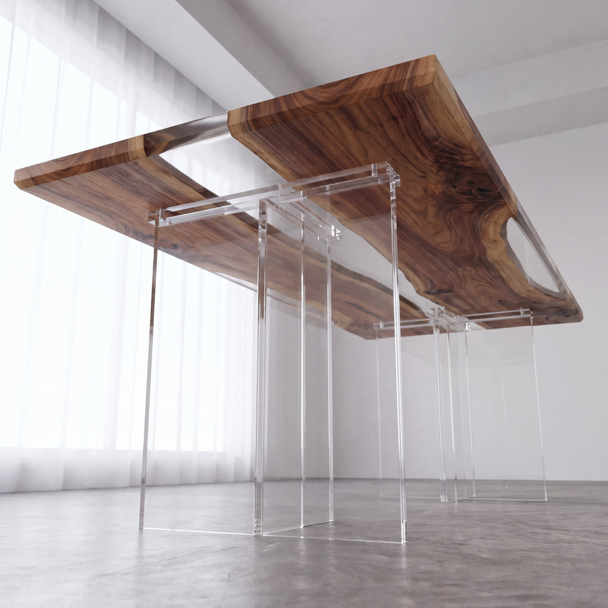 Clear T-Shape Acrylic Table Legs（2pcs/CTN）