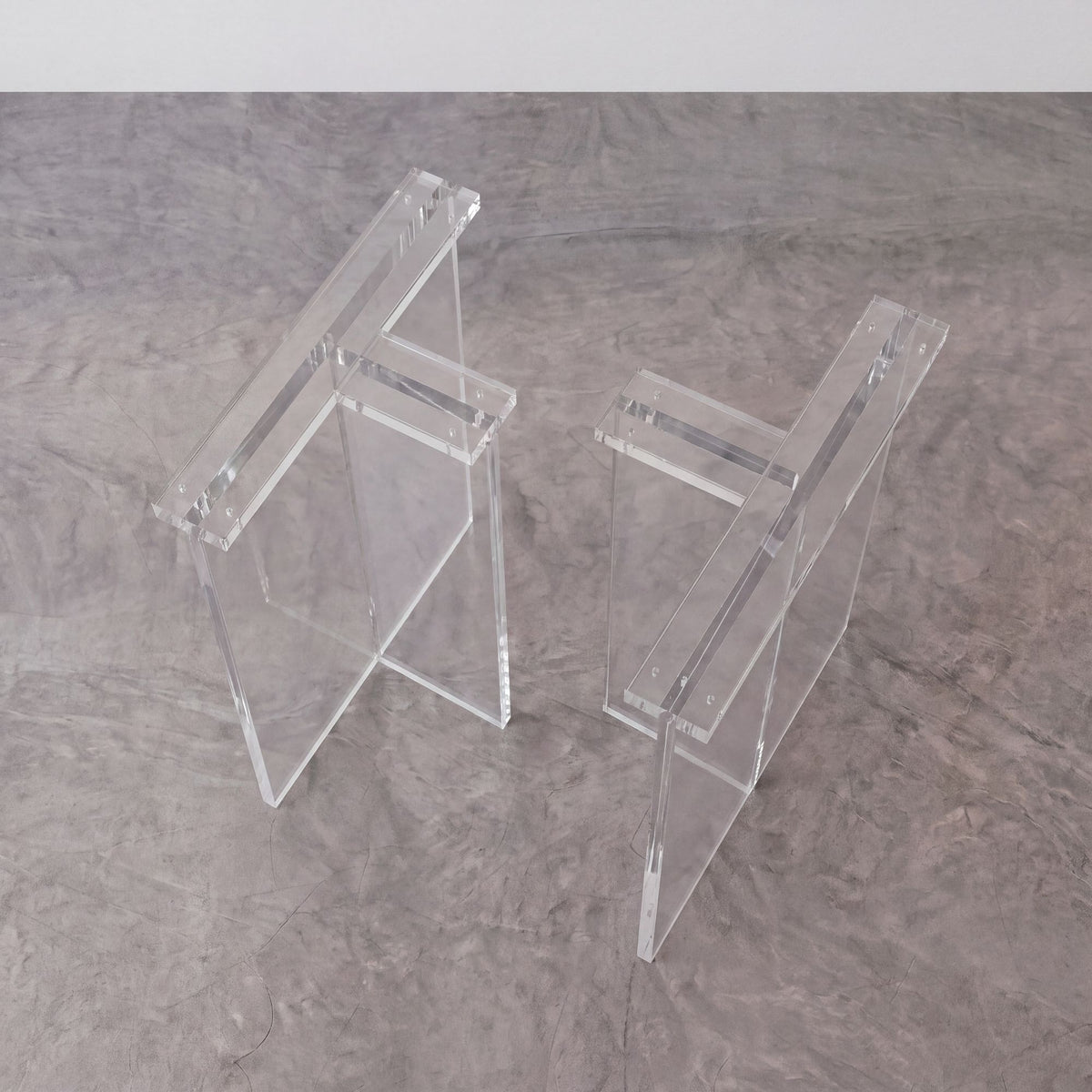 Clear T-Shape Acrylic Table Legs（2pcs/CTN）