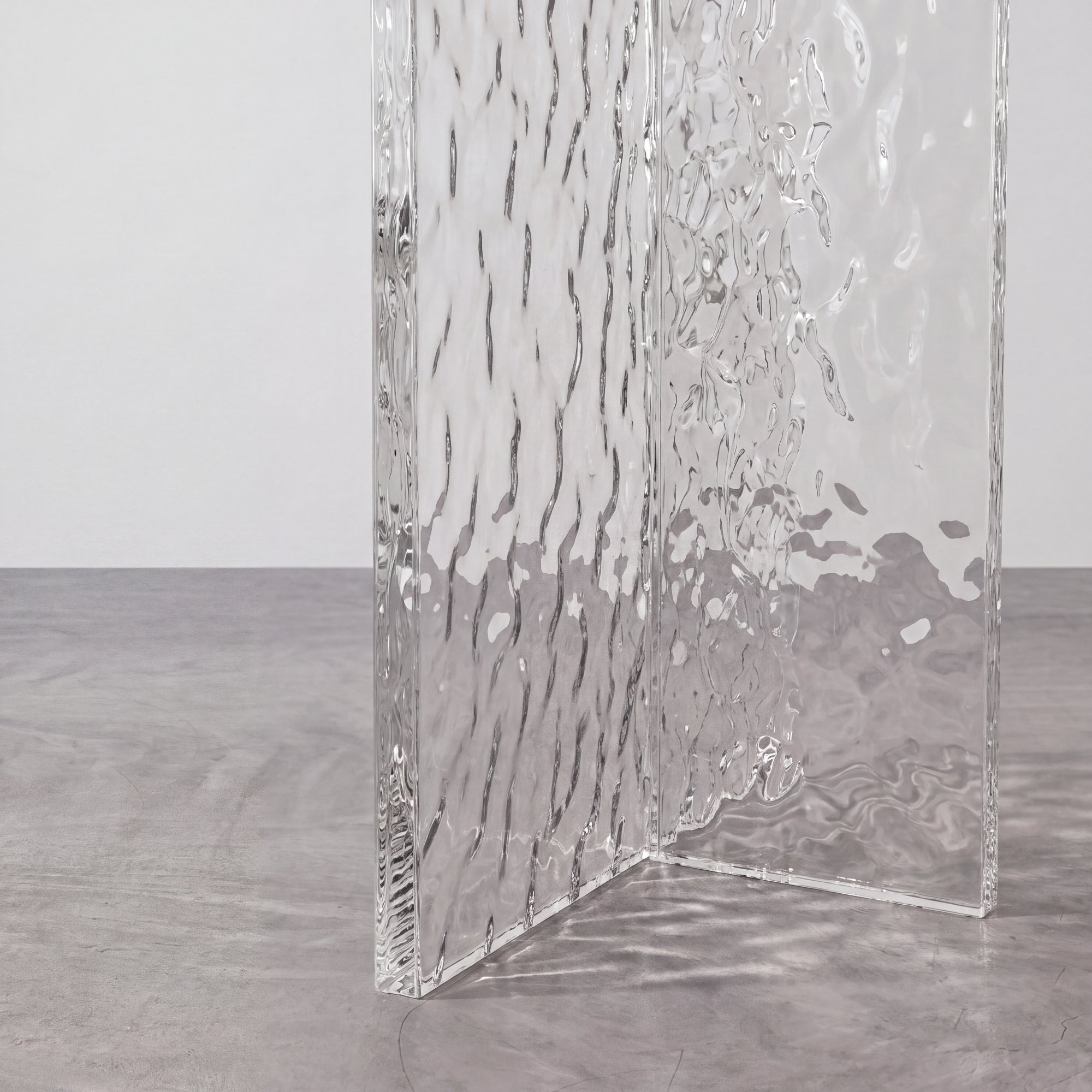 Clear T-Shaped Ice Crystal Acrylic Table Legs（3pcs/CTN）