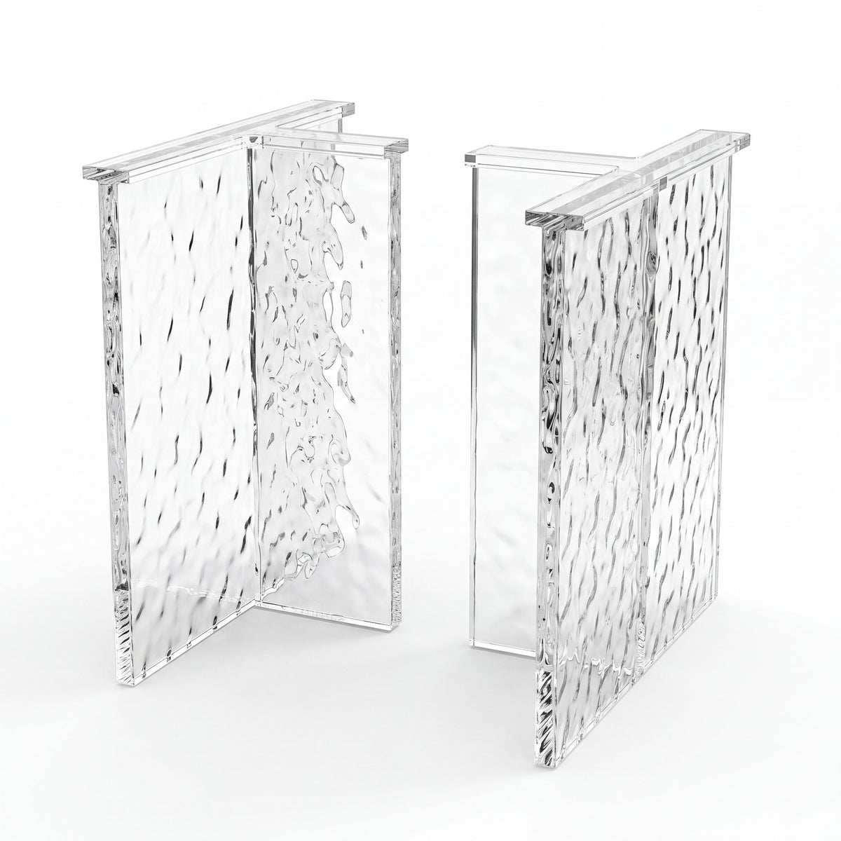 Poplar Ice Crystal Epoxy Rectangular Dining Table（Tabletop with legs）