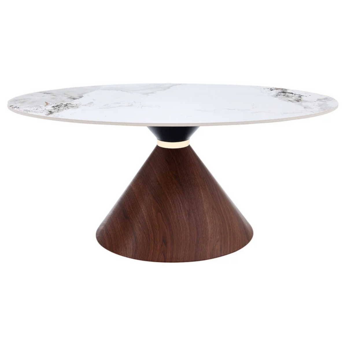 CT004 Modern Oval Sintered Stone Coffee Table