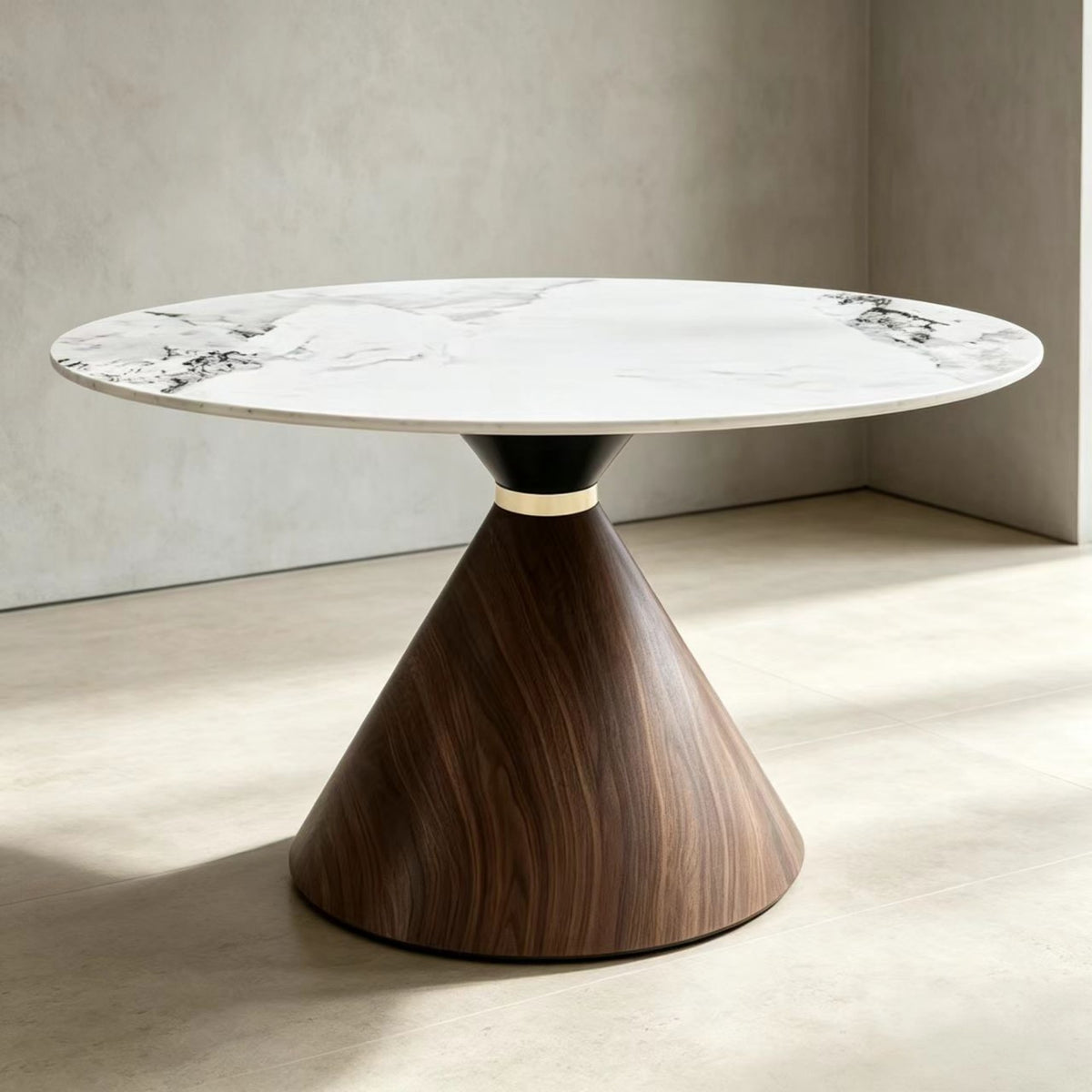 CT004 Modern Oval Sintered Stone Coffee Table