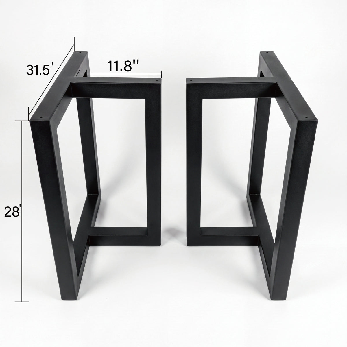 Black T-Shape Carbon Steel Table Leg Frame-MTC01100（2pcs/CTN）