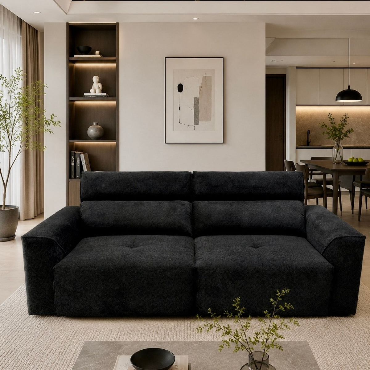 Wall-Hugger power reclining sofa for home furniture