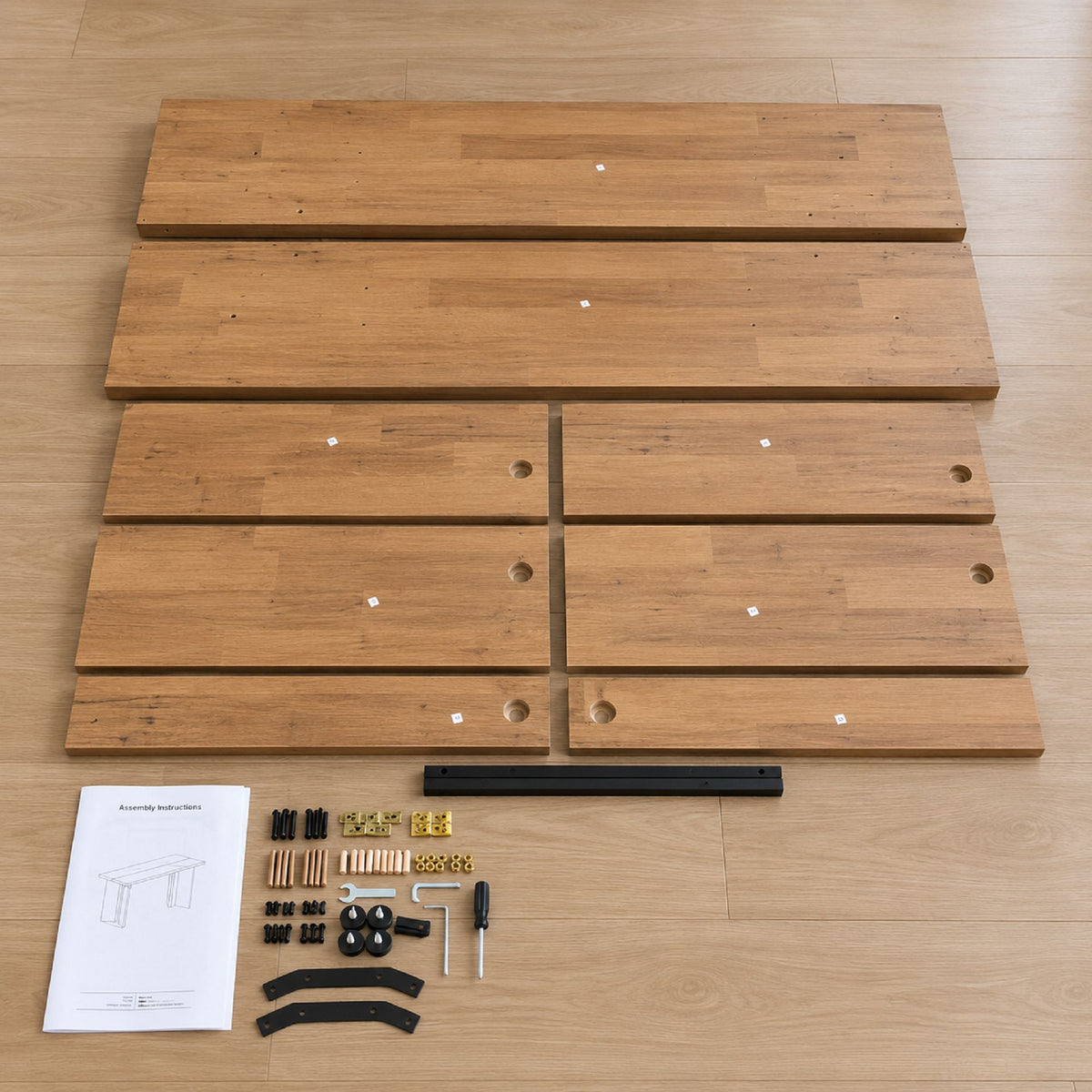 Contemporary Rectangular Dining Table with Sculptural Base