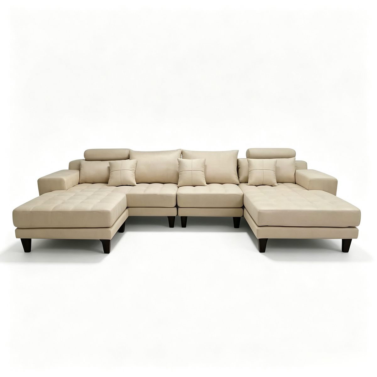 4-piece Modern Microfiber Sectional Chaise Sofa Set S150CR