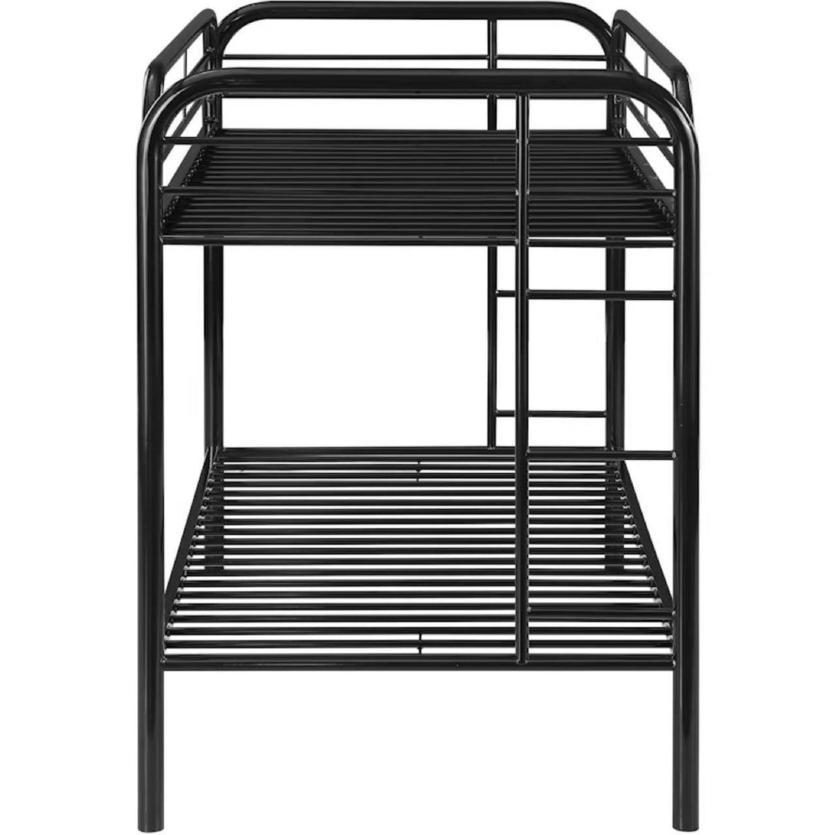 BB001-Heavy‑Duty Metal Bunk Bed Frame, Twin Size Bunk Bed for Kids Adults
