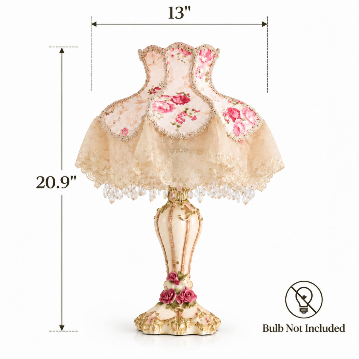 White Table Lamp European Style