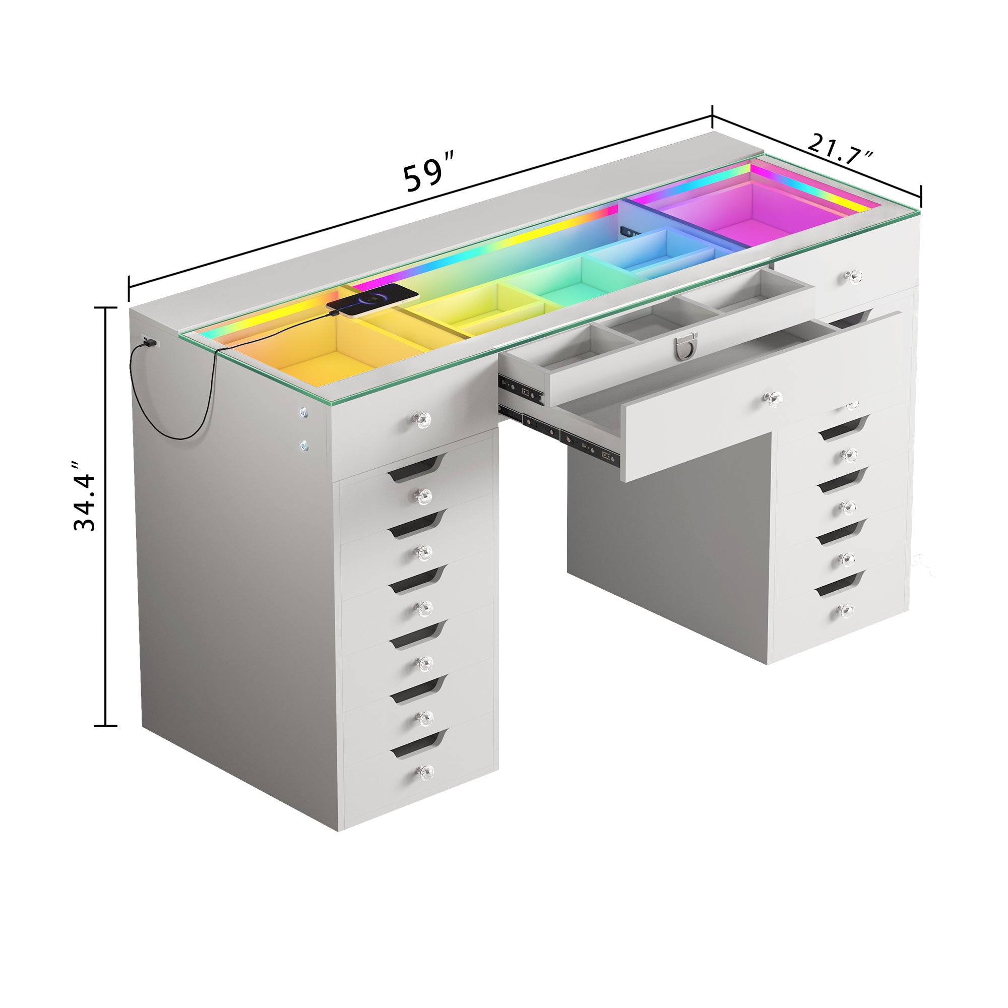 VANITII Lisa Vanity Desk Pro