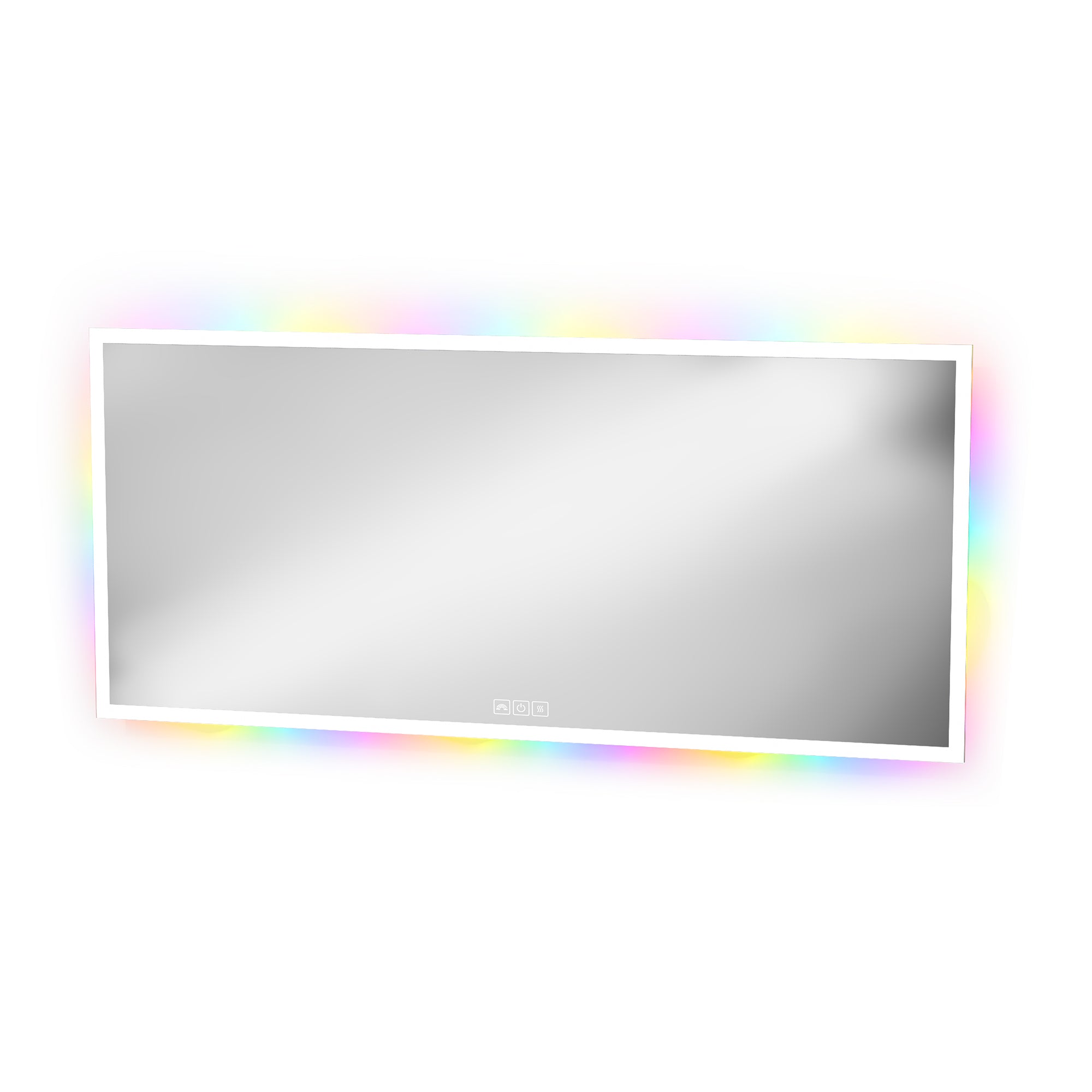 Waterproof RGB Bathroom Mirror with Led Light Strip