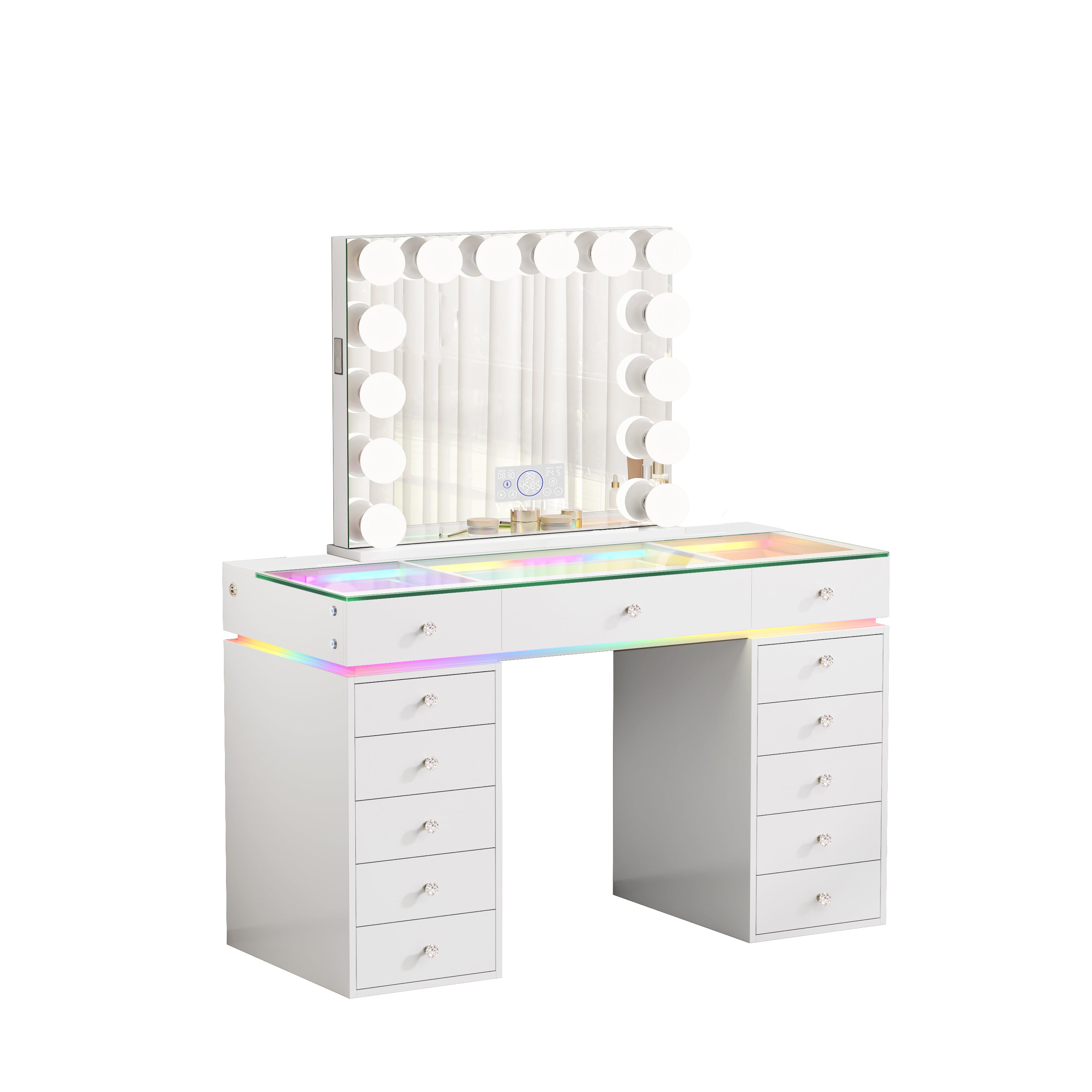 VANITII Mini Eva Vanity Desk Set - 13 Storage Drawers