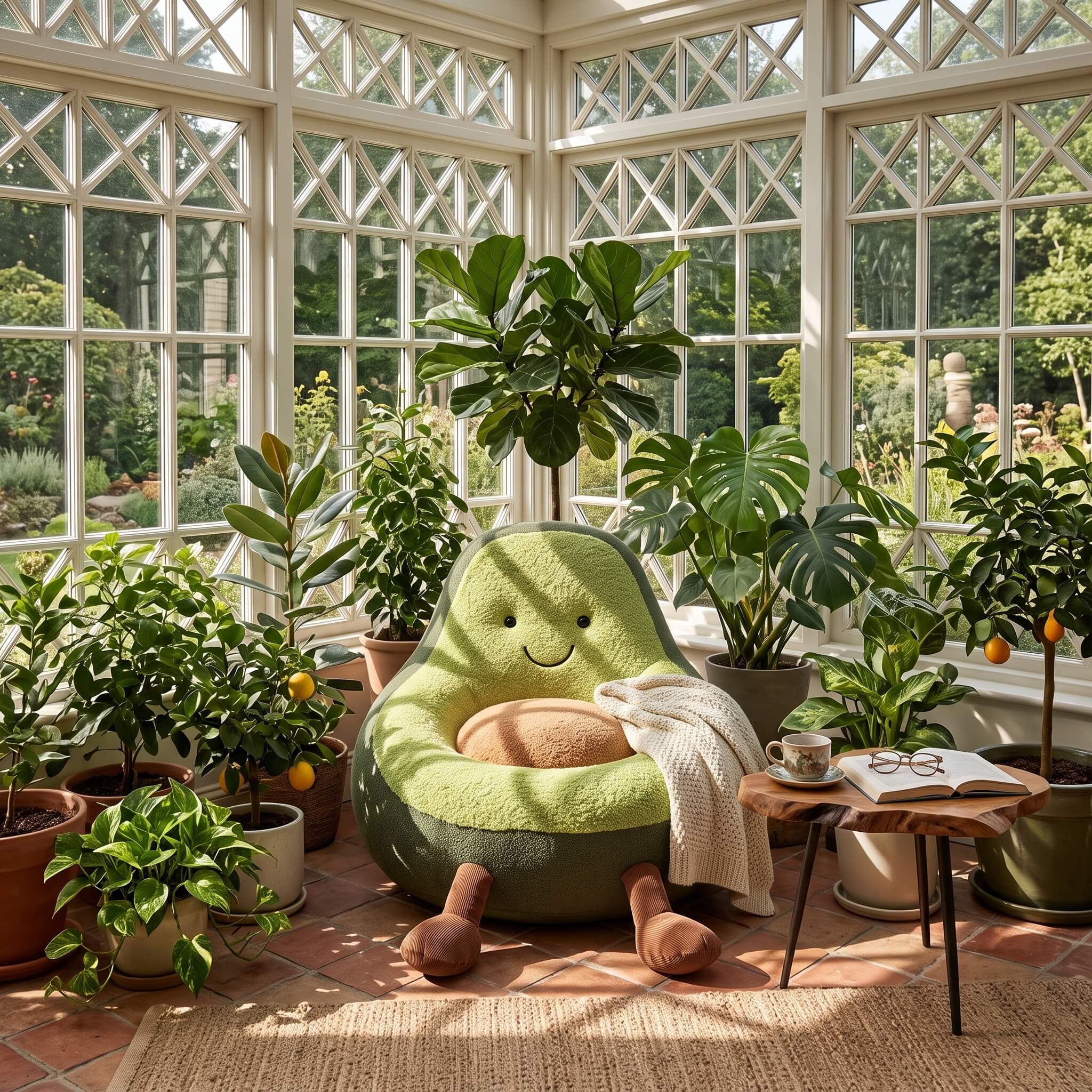 Cute Avocado Hug Chair
