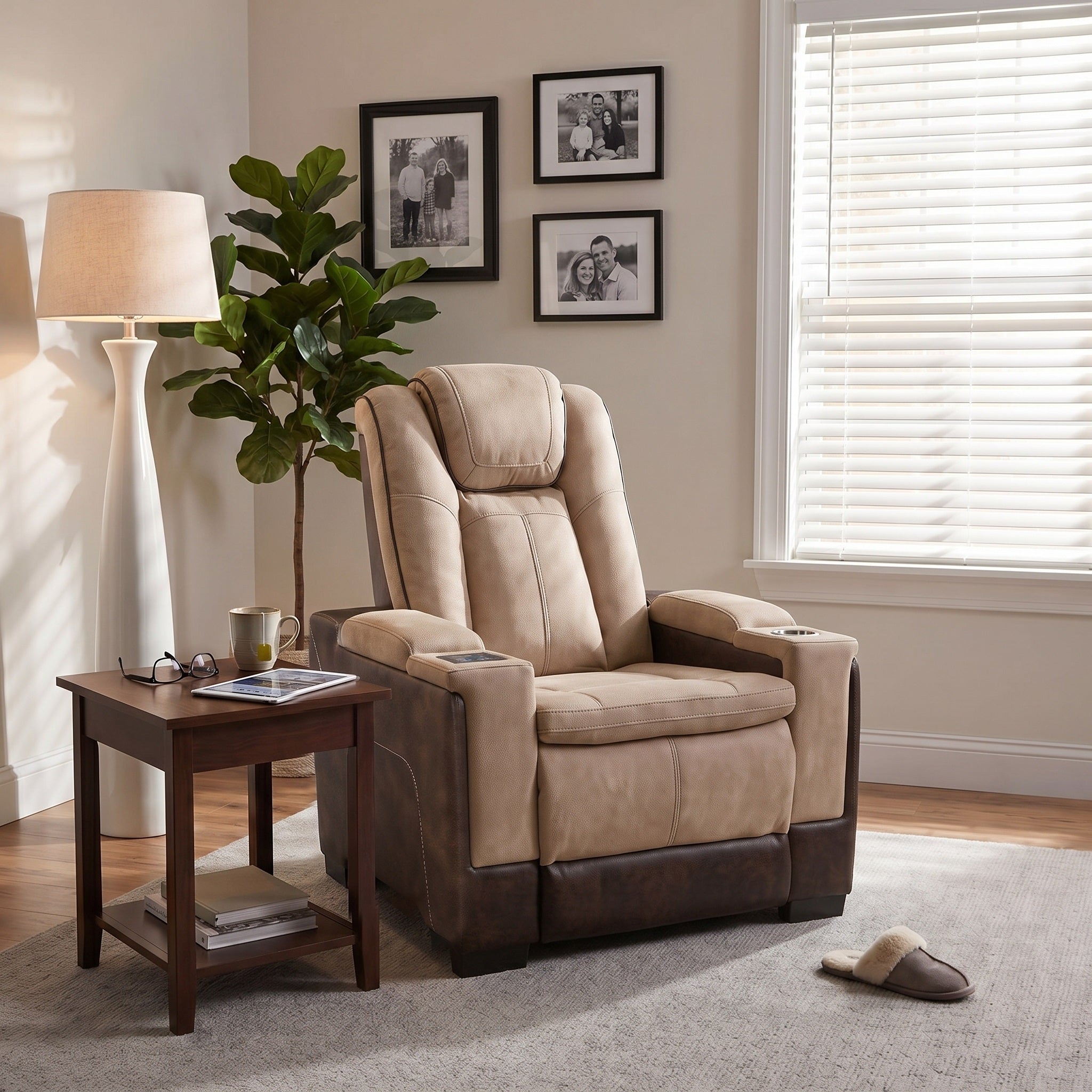 Charlie Brown Power Recliner Chair