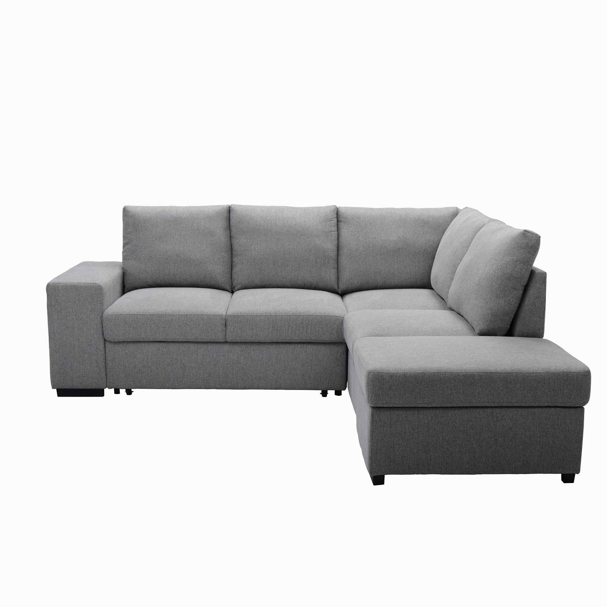 L-Shape sofa with storage and Pull-out bed