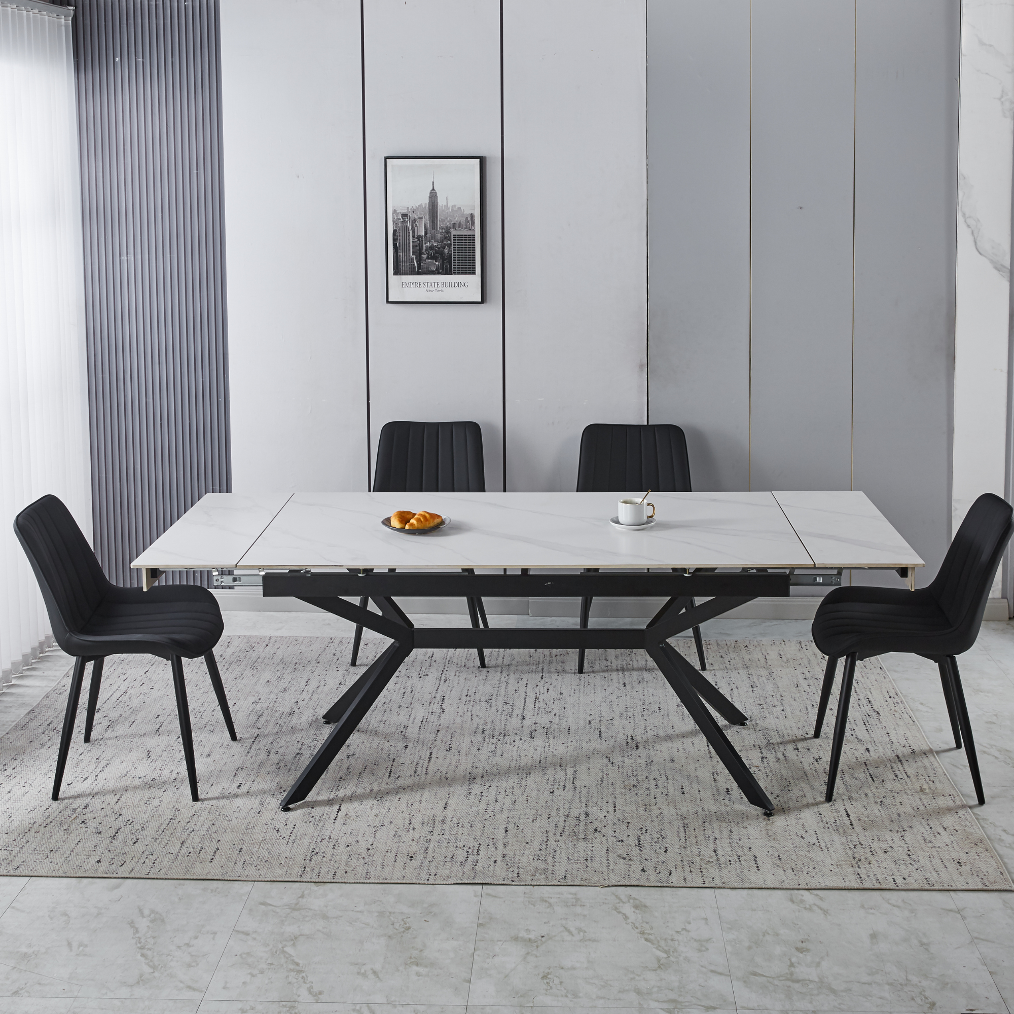 Big Size Extendable Dining Table for Family Gatherings